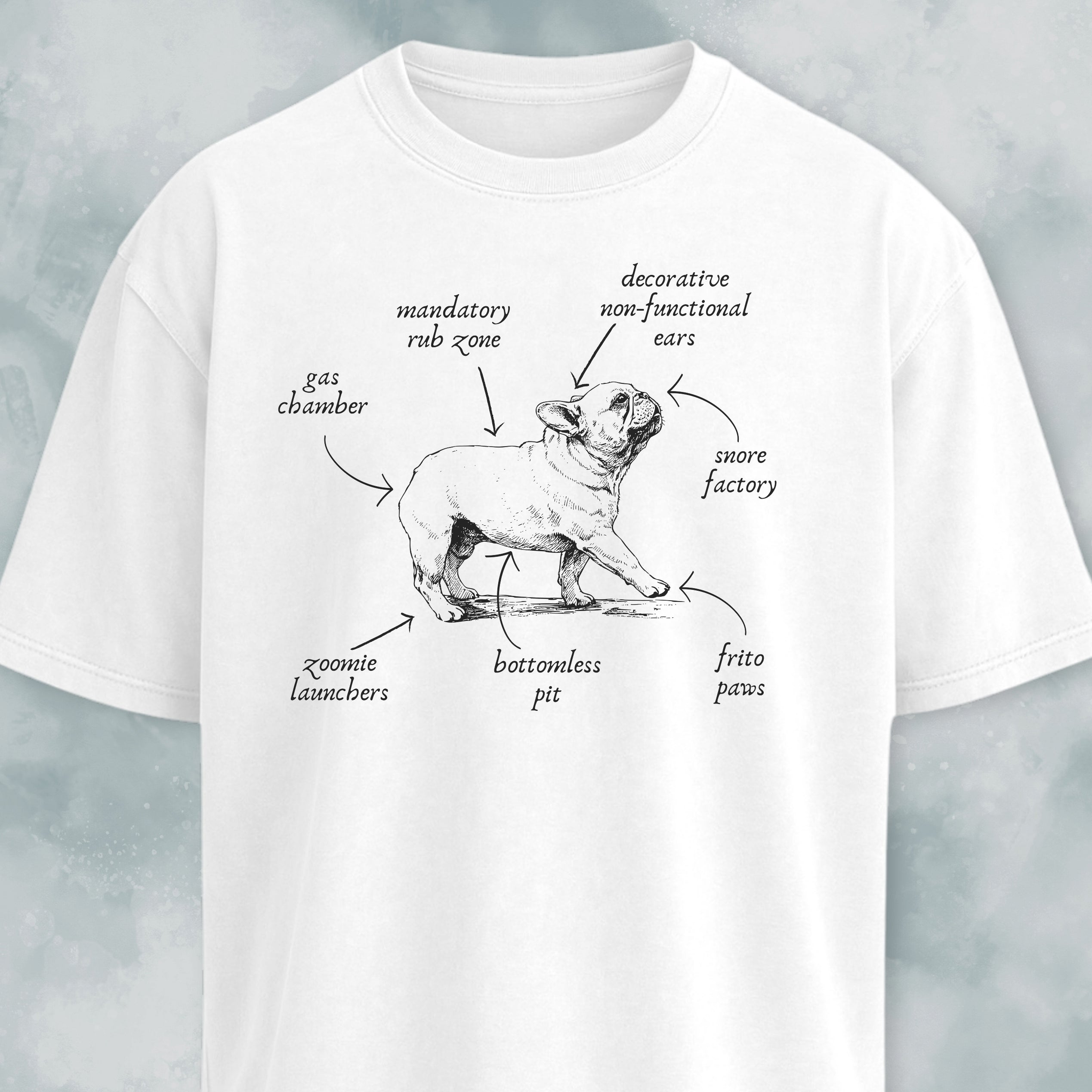 Anatomy Of A French Bulldog T-Shirt