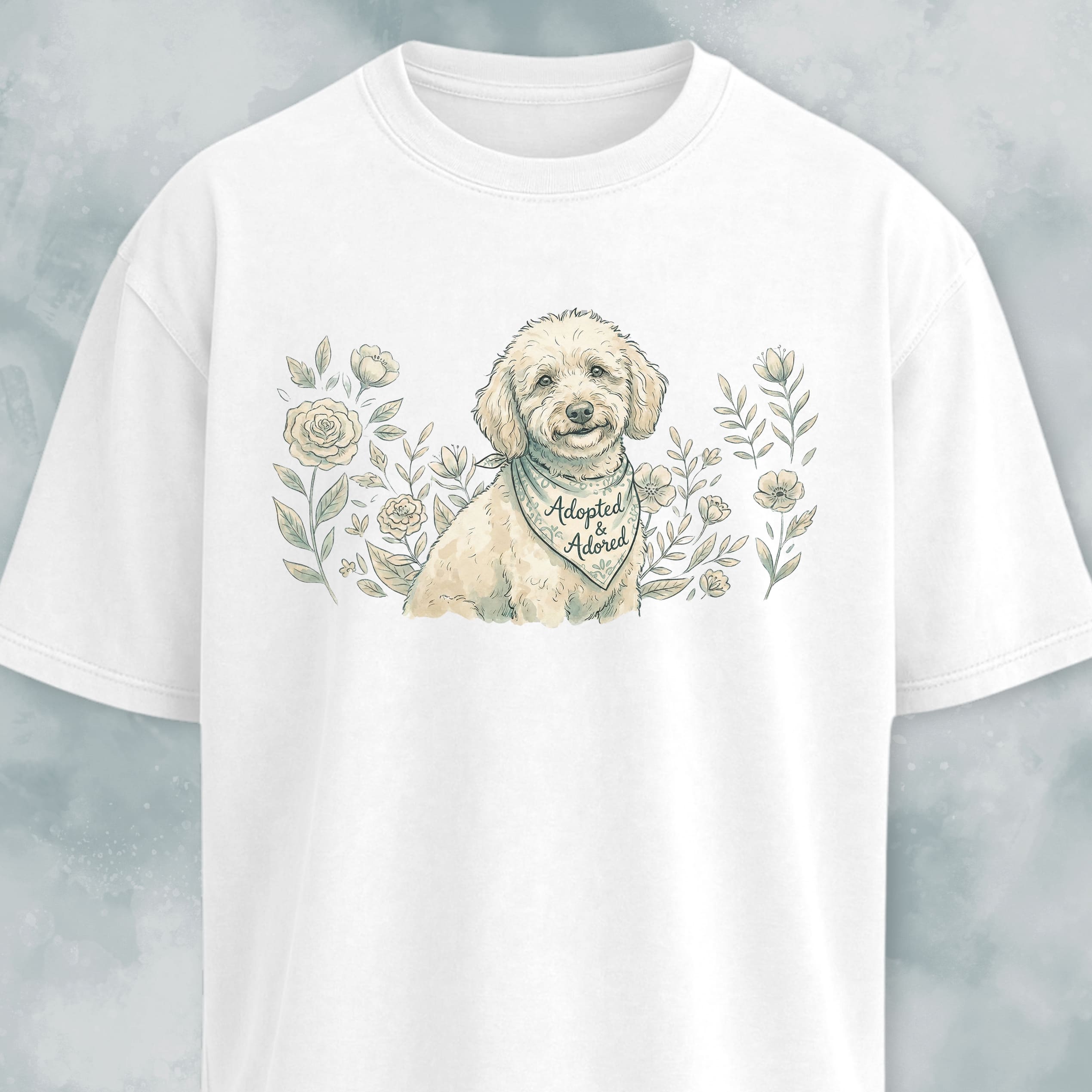 Adopted And Adored Poodle T-Shirt
