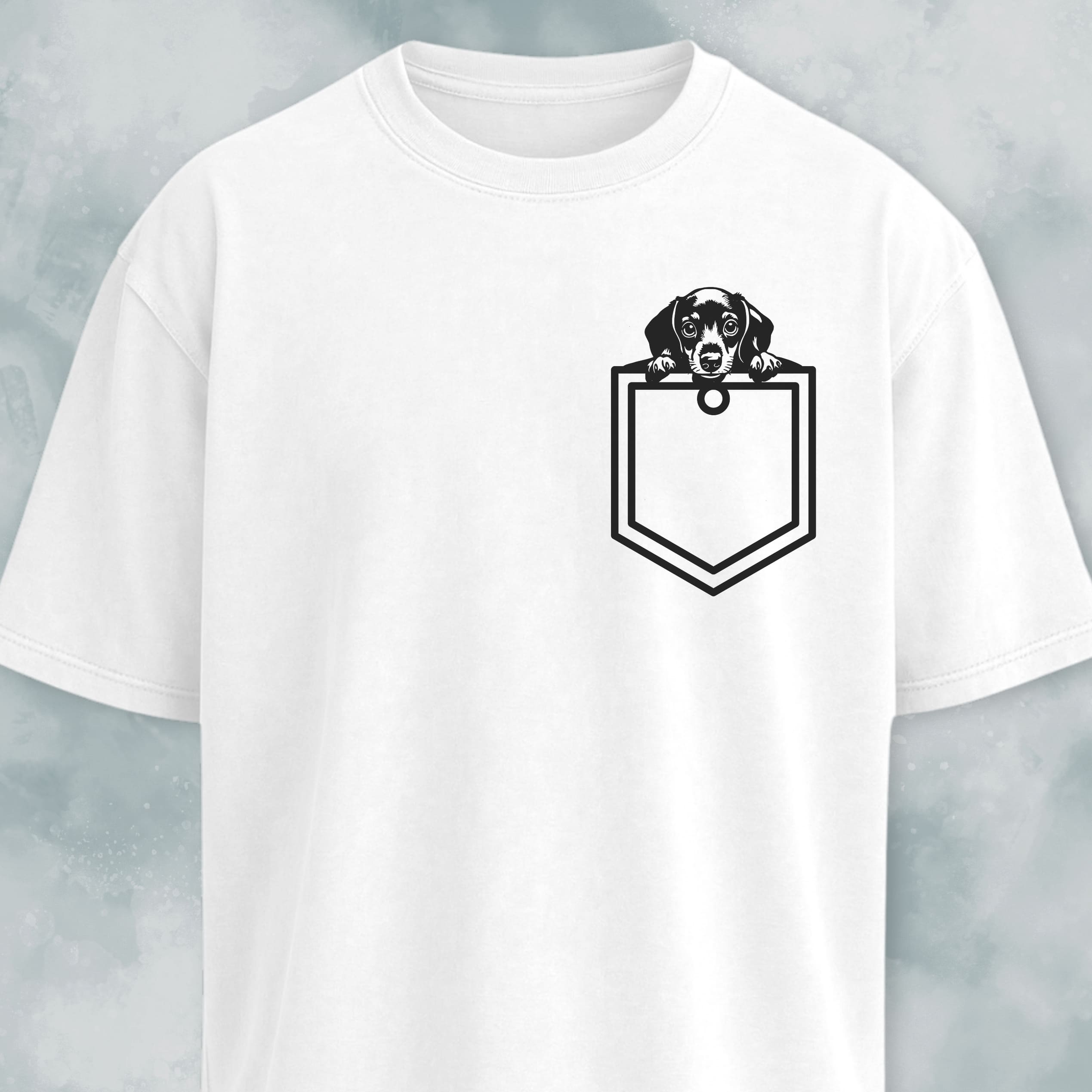 Doxie Pup Pocket Design T-Shirt