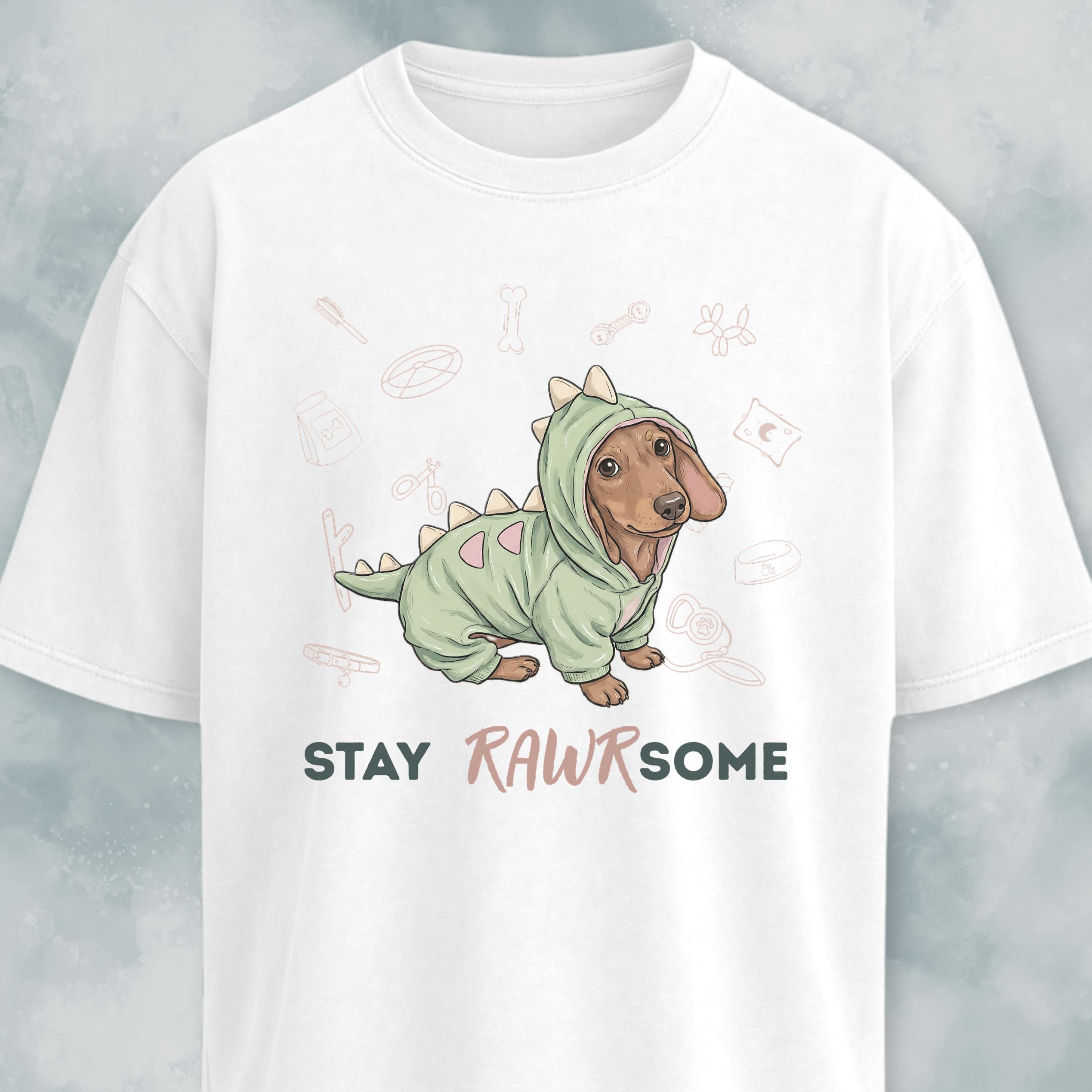 Doxie In A Dinosaur Costume T-Shirt