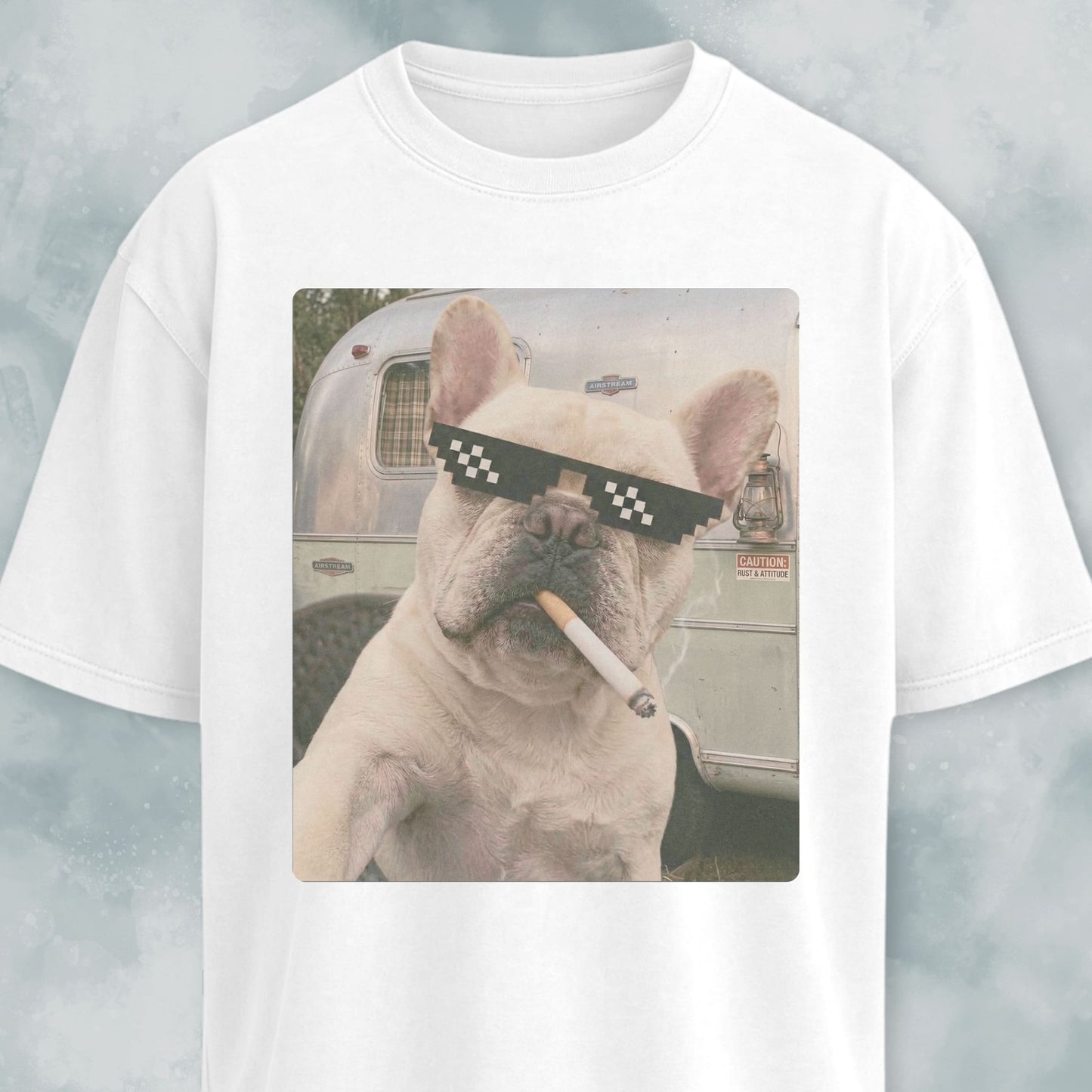French Bulldog Vintage Selfie T-Shirt