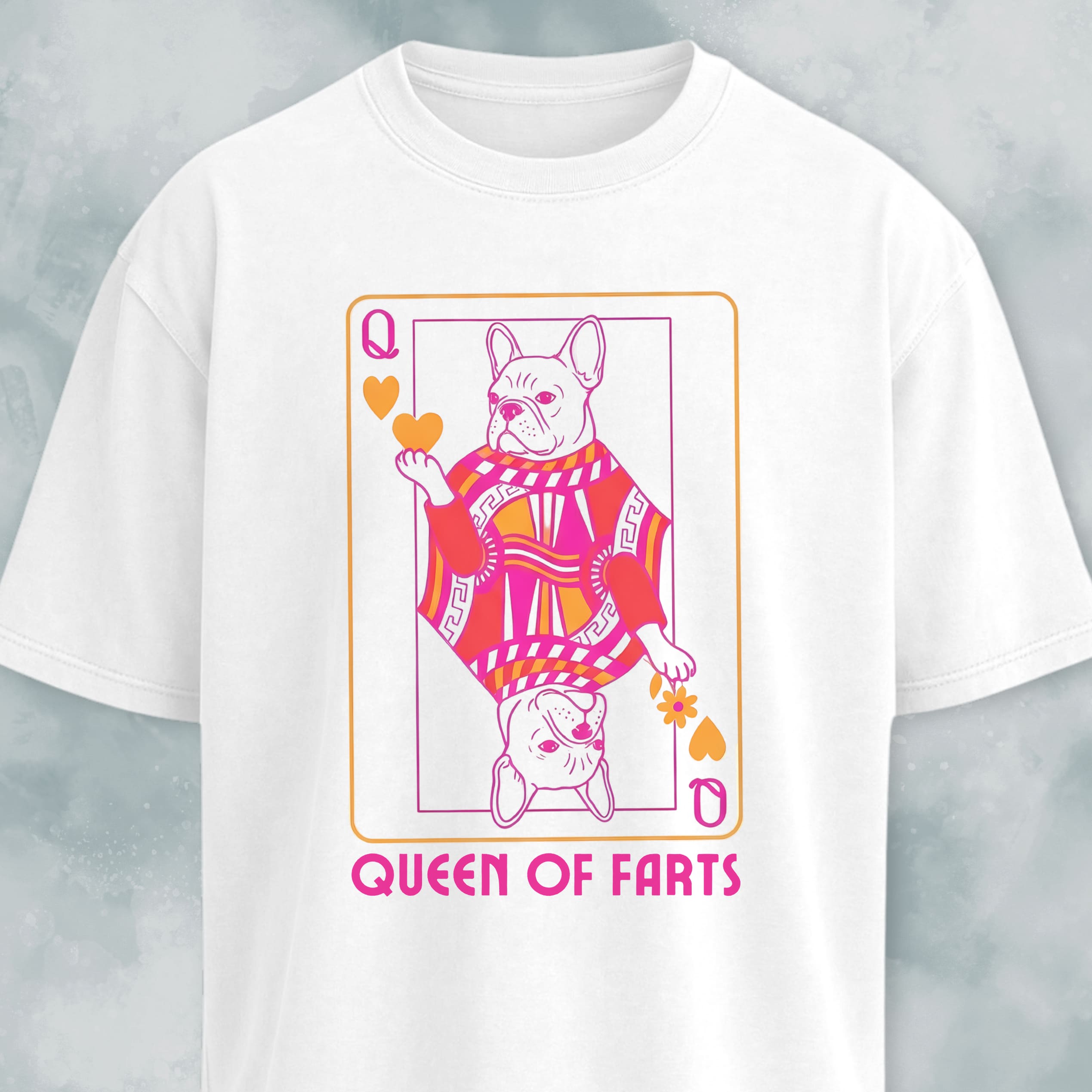 Queen Of Farts Frenchie T-Shirt