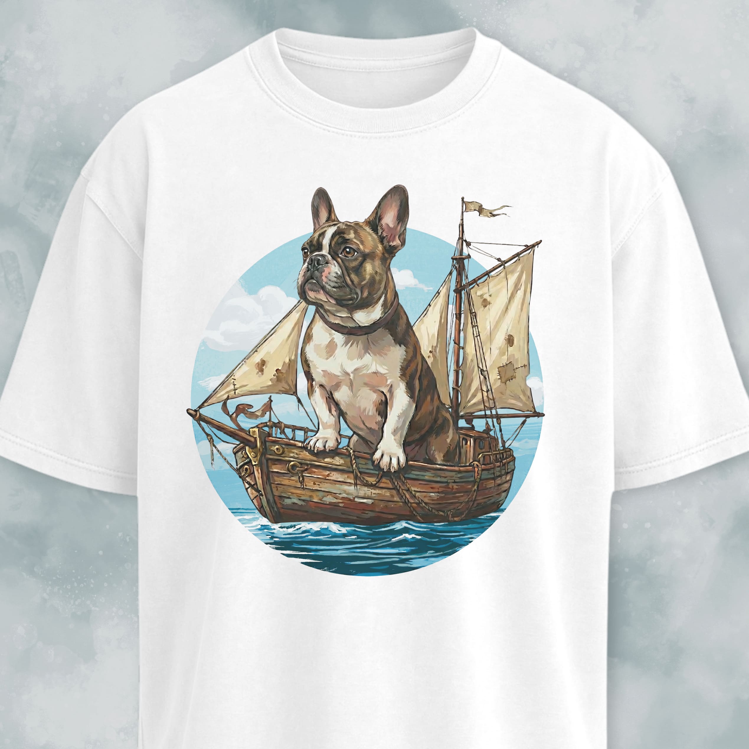 We Sail At Dawn Frenchie T-Shirt