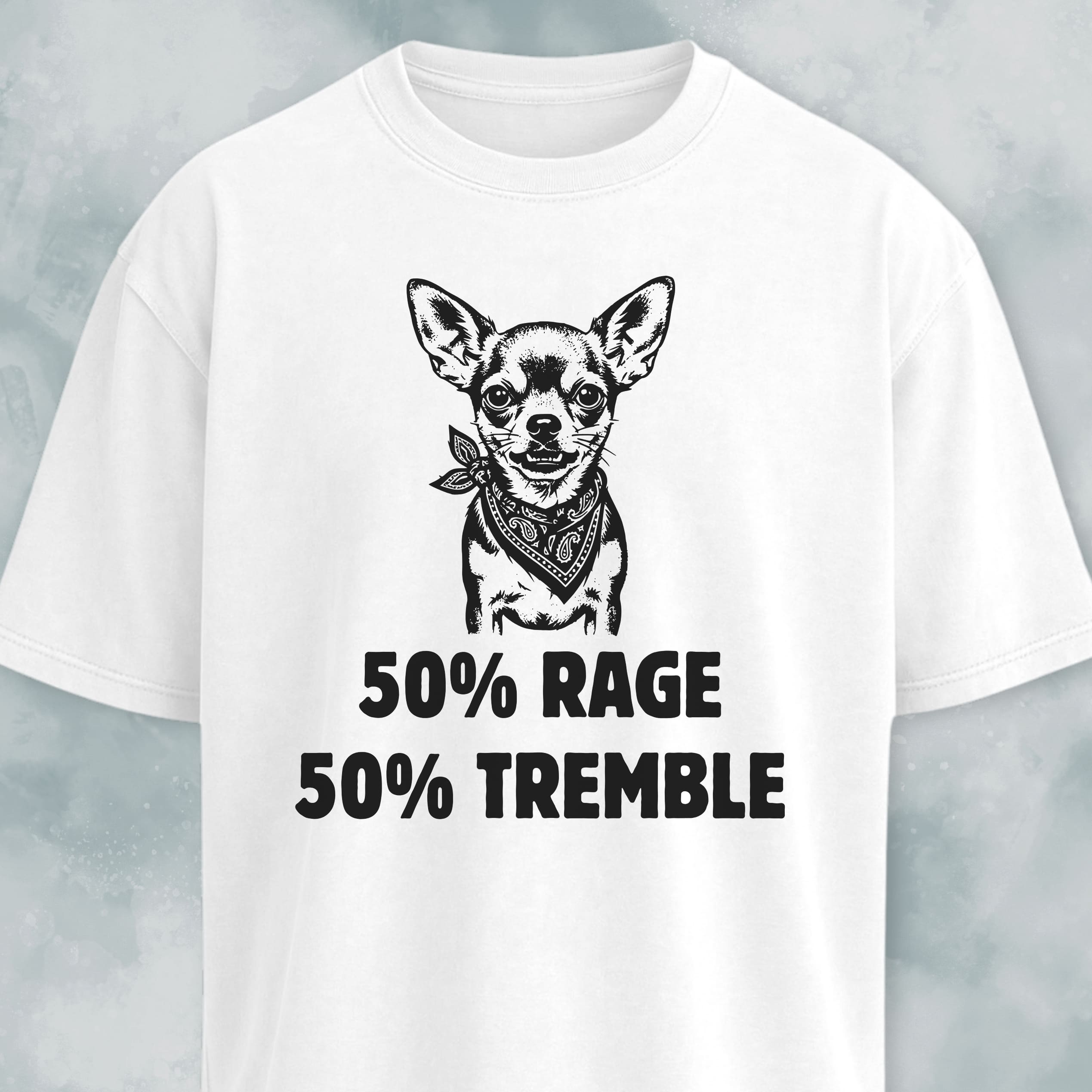 50% Rage 50% Tremble Chihuahua