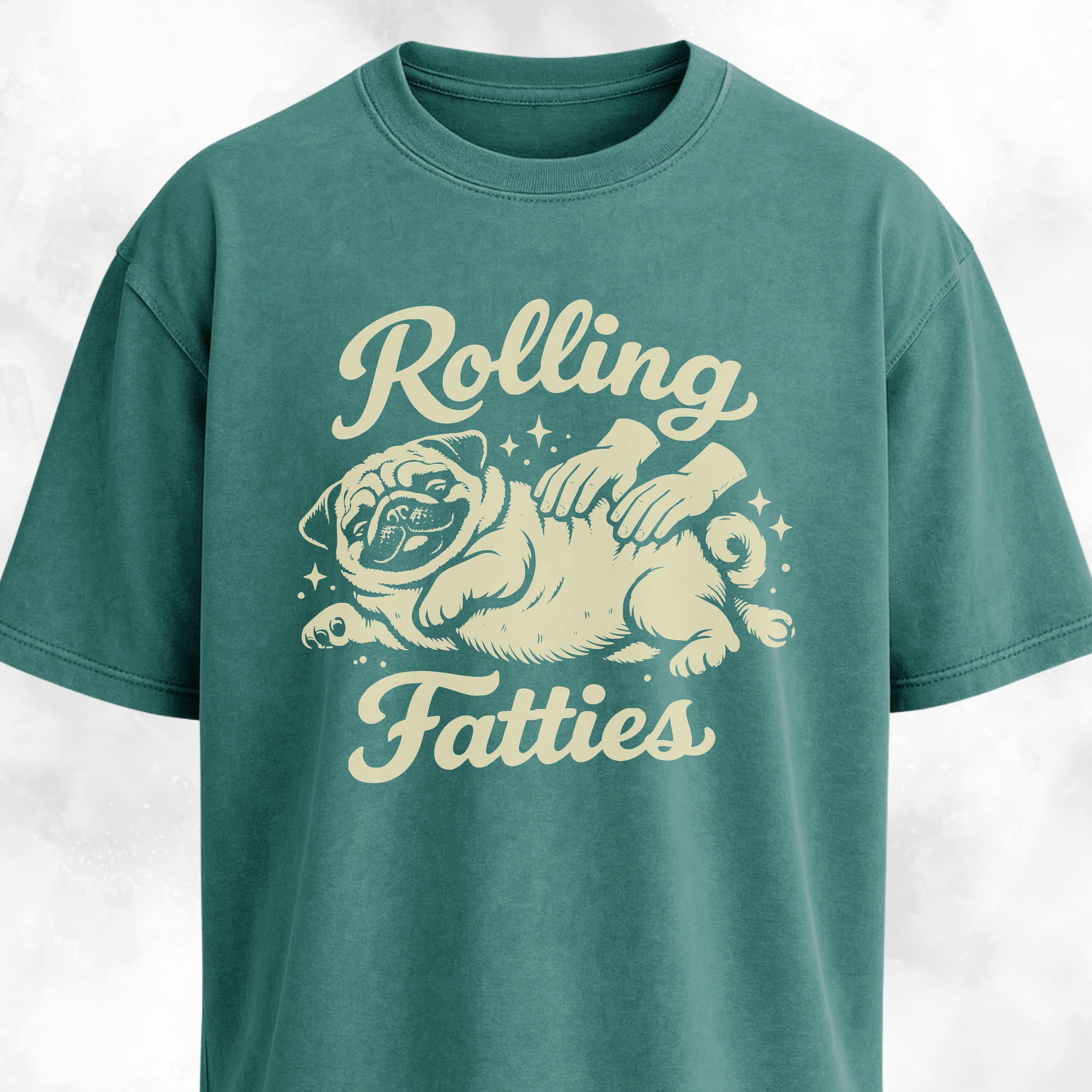Rolling Fatties Pug T-Shirt