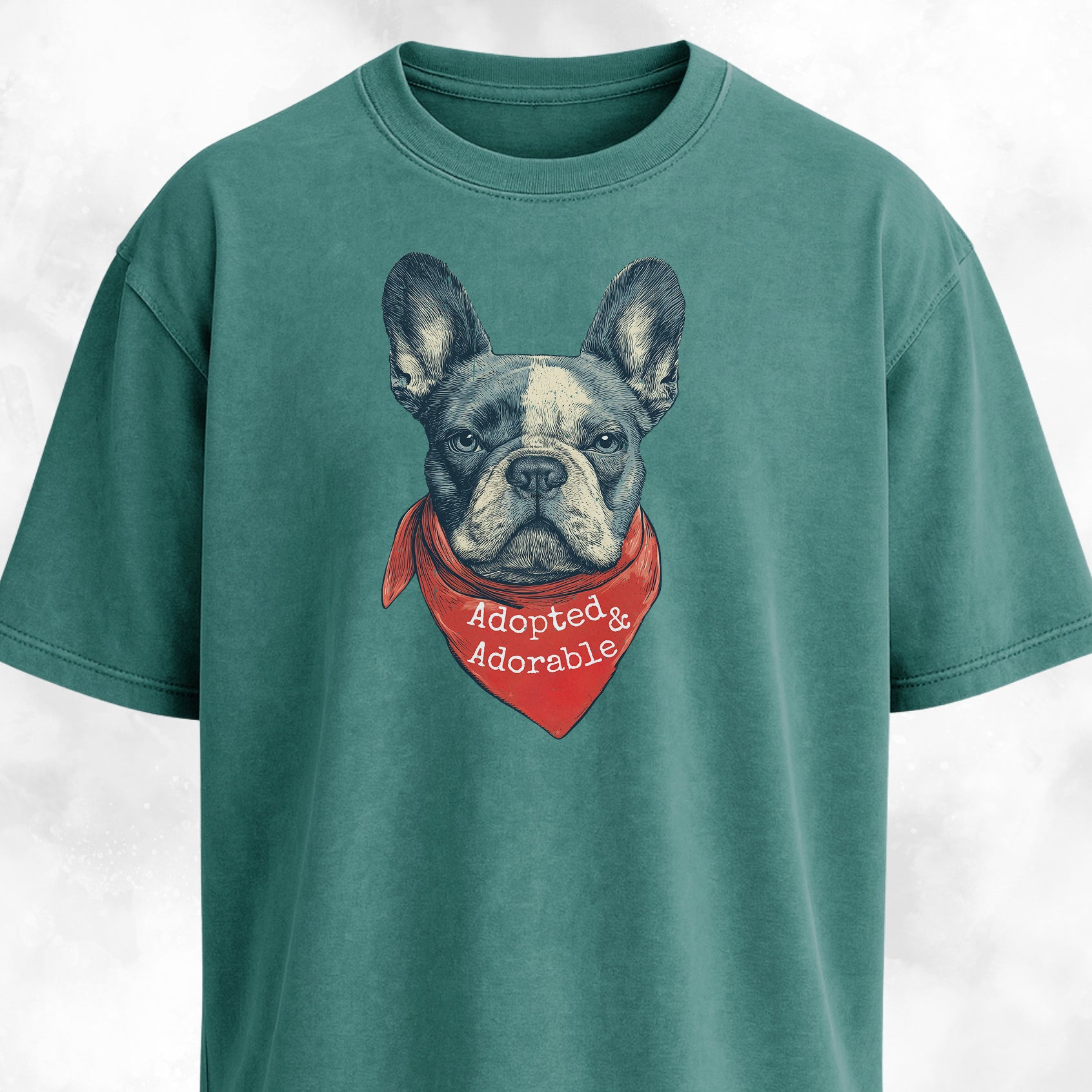 Adopted And Adorable Frenchie Rescue T-Shirt