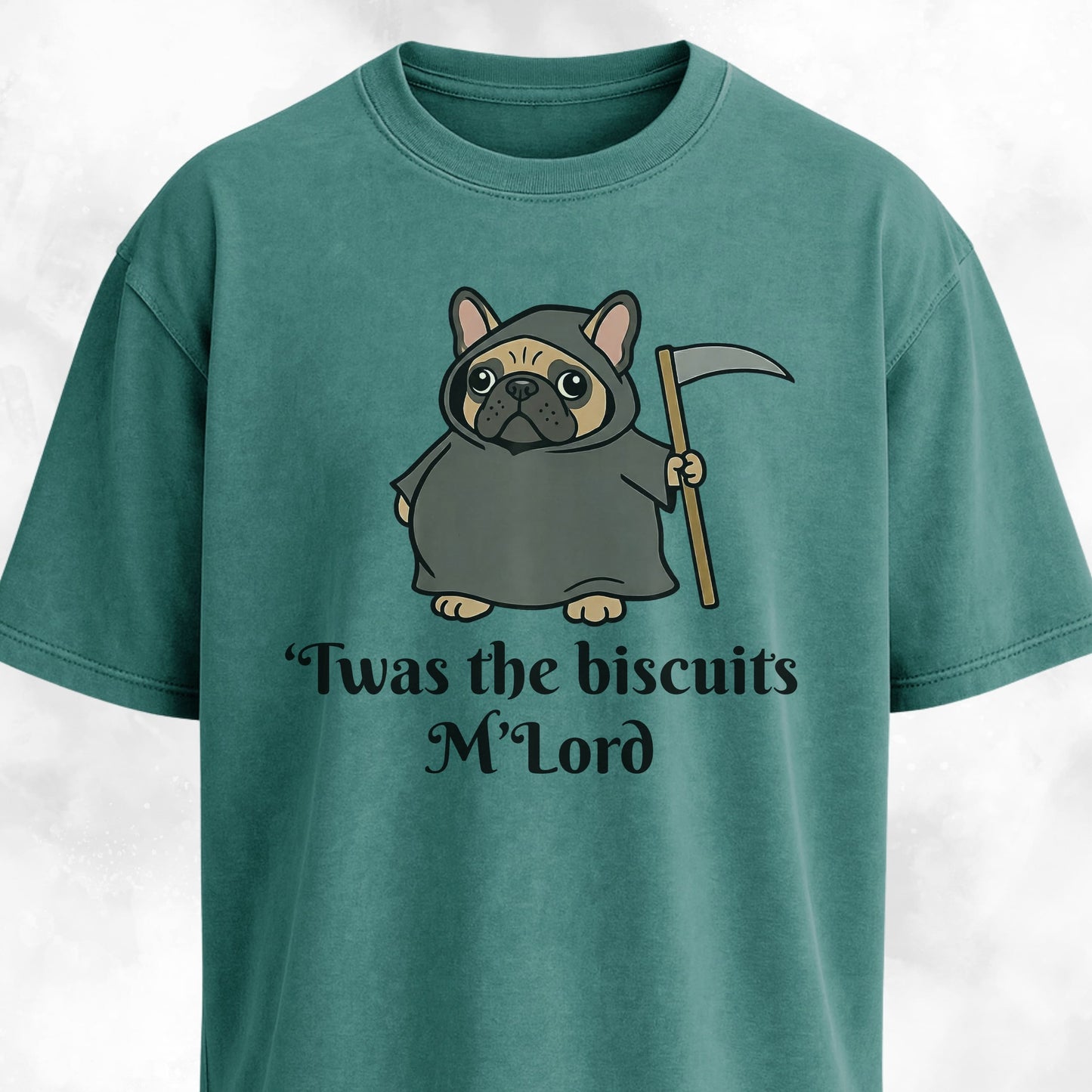 Twas The Biscuits M'Lord French Bulldog T-Shirt