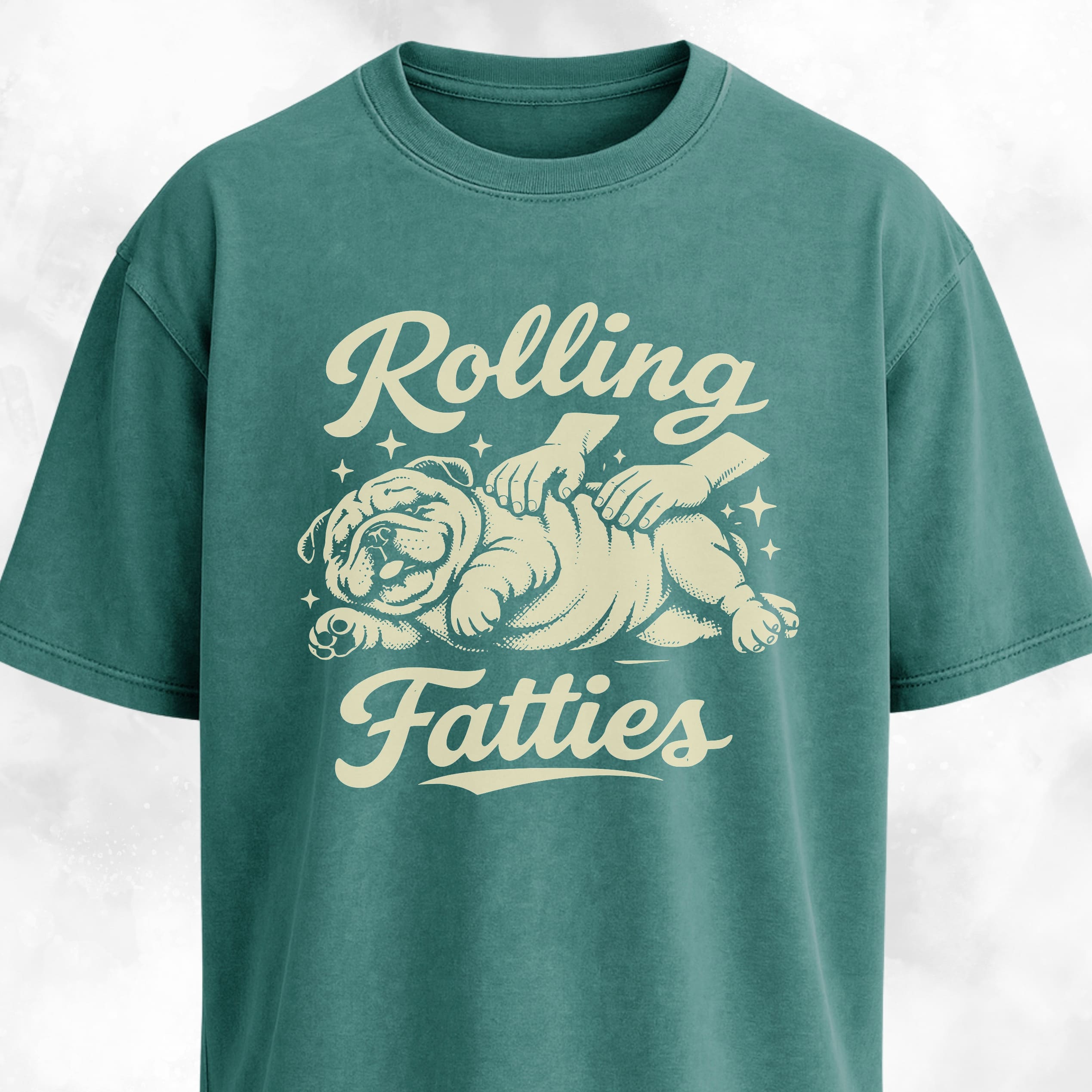 Rolling Fatties Bulldog T-Shirt