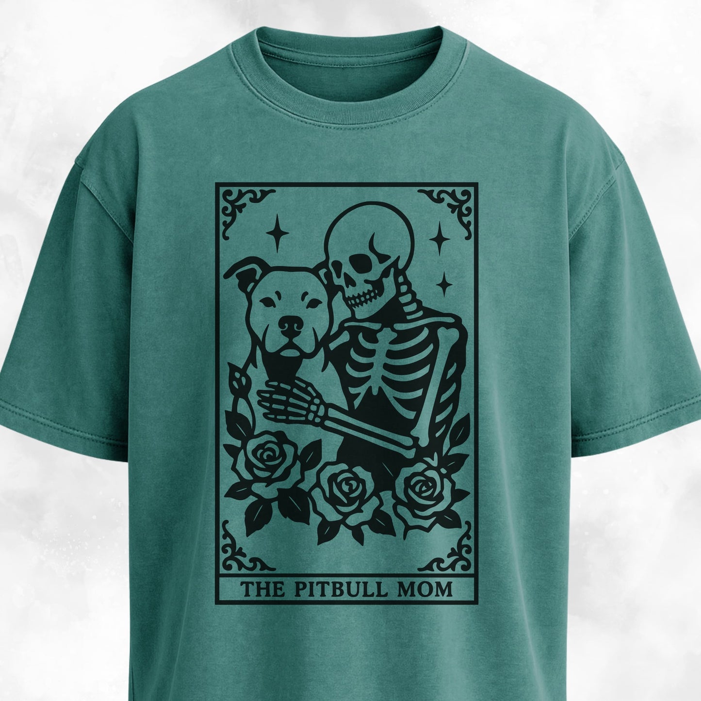 The Pitbull Mom Tarot Card T-Shirt