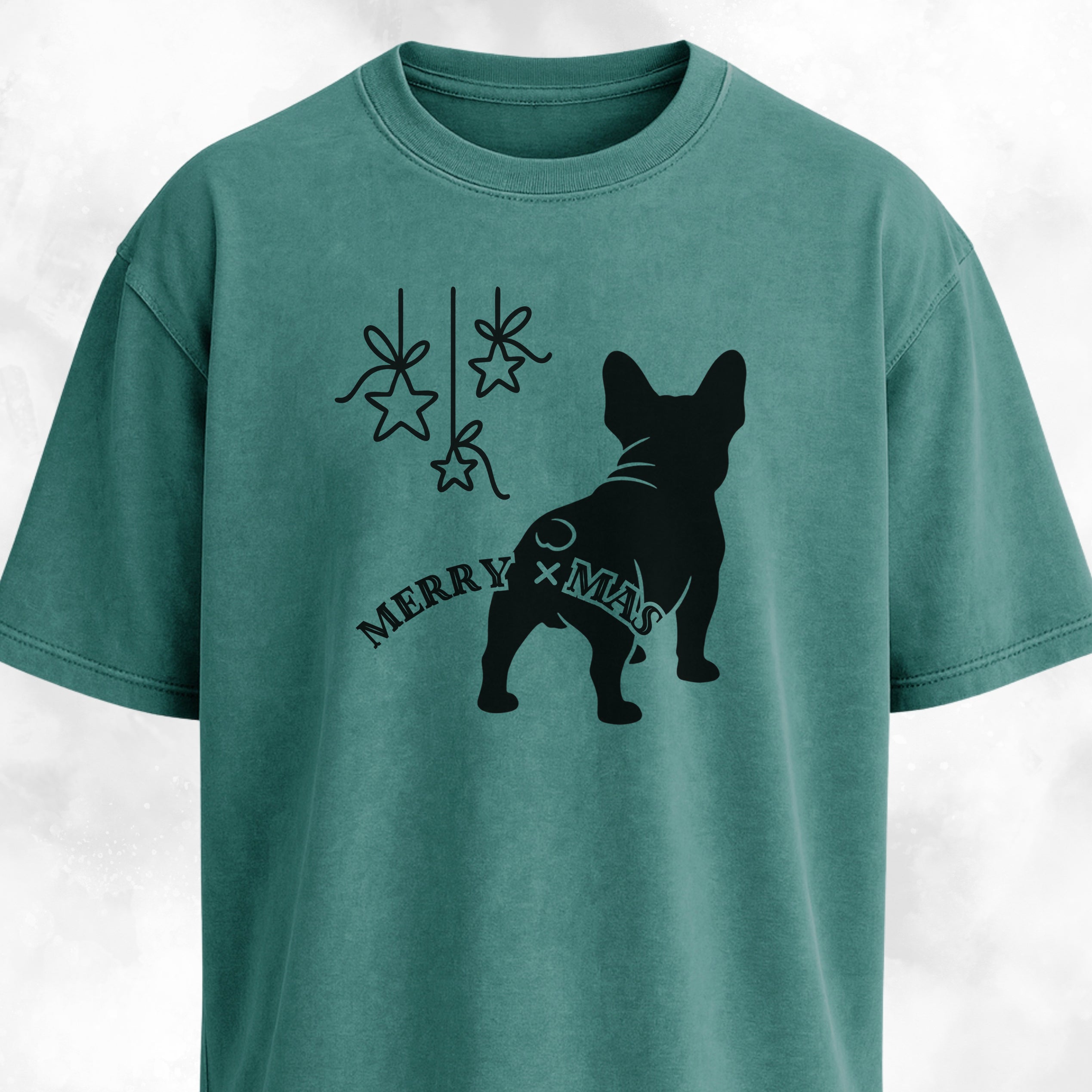 Merry Christmas Funny Frenchie Butt T-Shirt