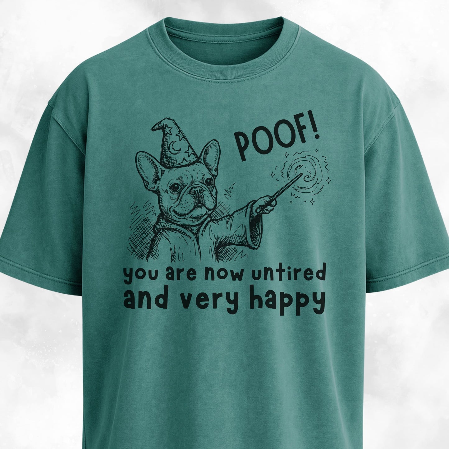 Poof Wizard French Bulldog T-Shirt