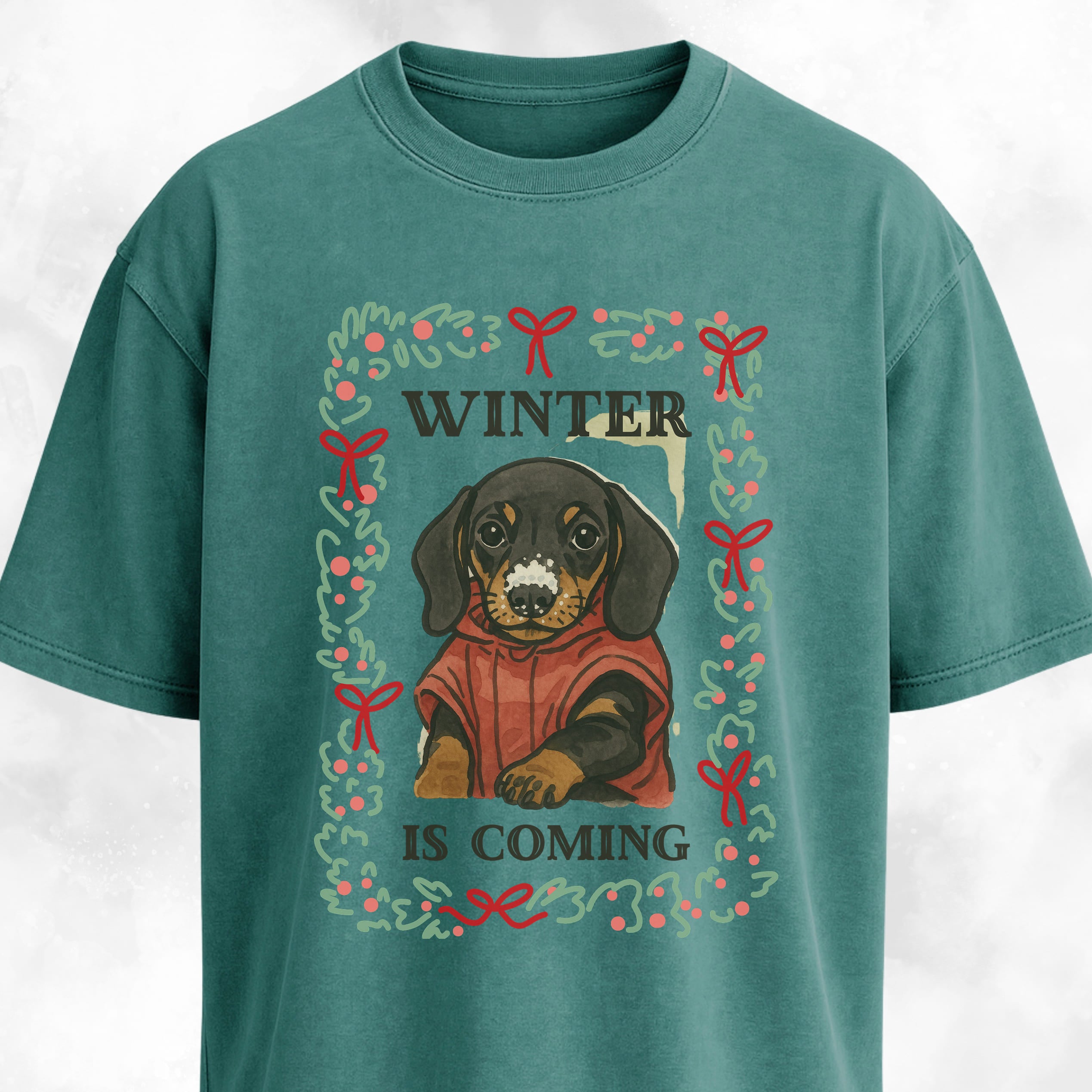 Winter Is Coming Dachshund Pup T-Shirt