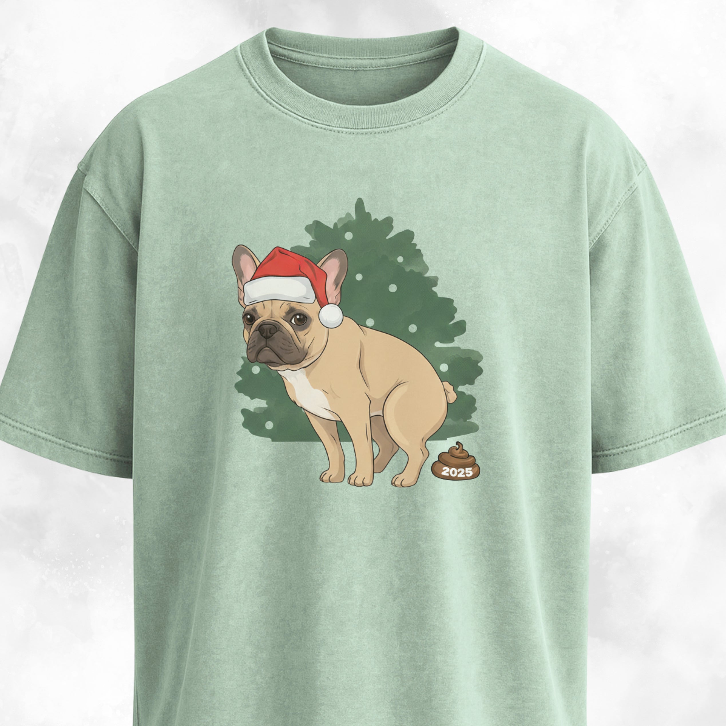 Frenchie Pooping 2025 T-Shirt
