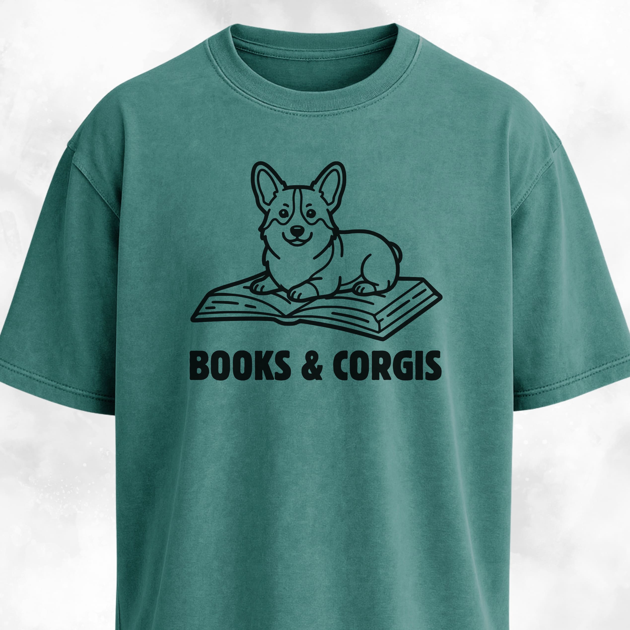Books And Corgis T-Shirt