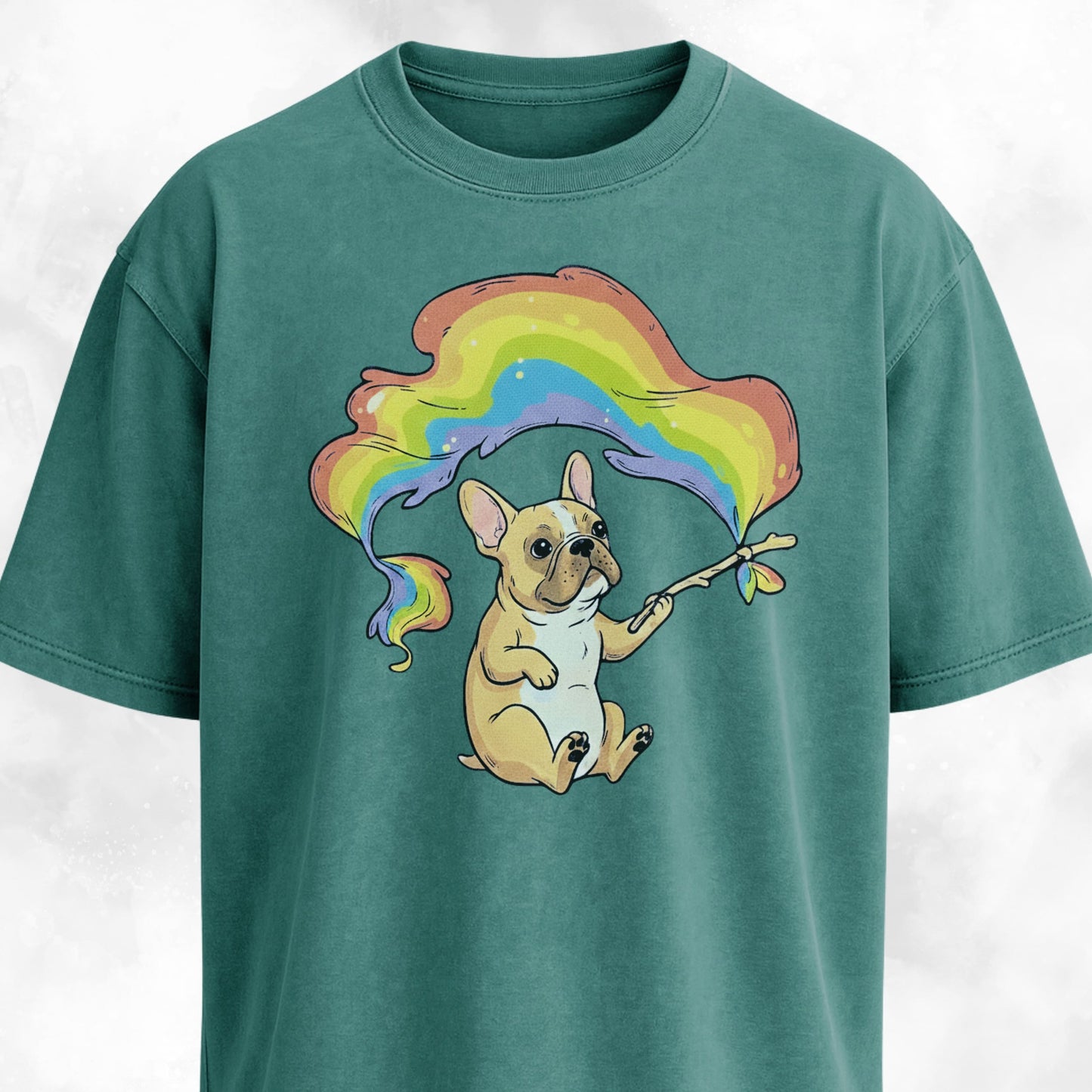 Rainbow Flag French Bulldog T-Shirt