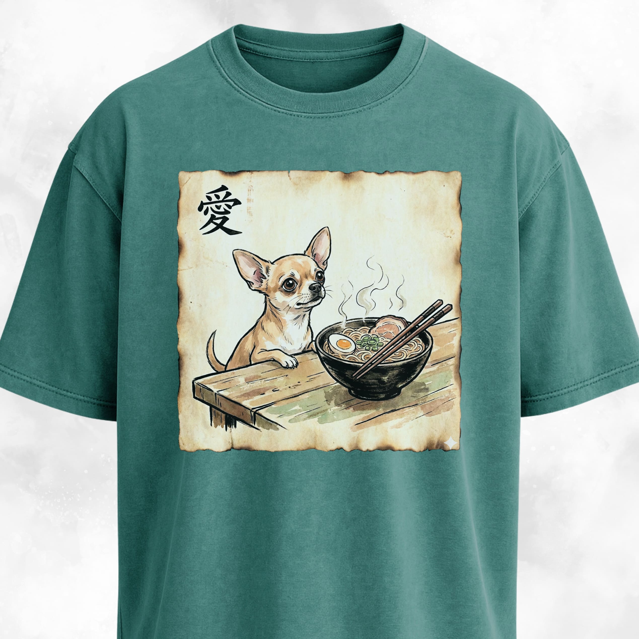 Japanese Chihuahua Eating Ramen T-Shirt