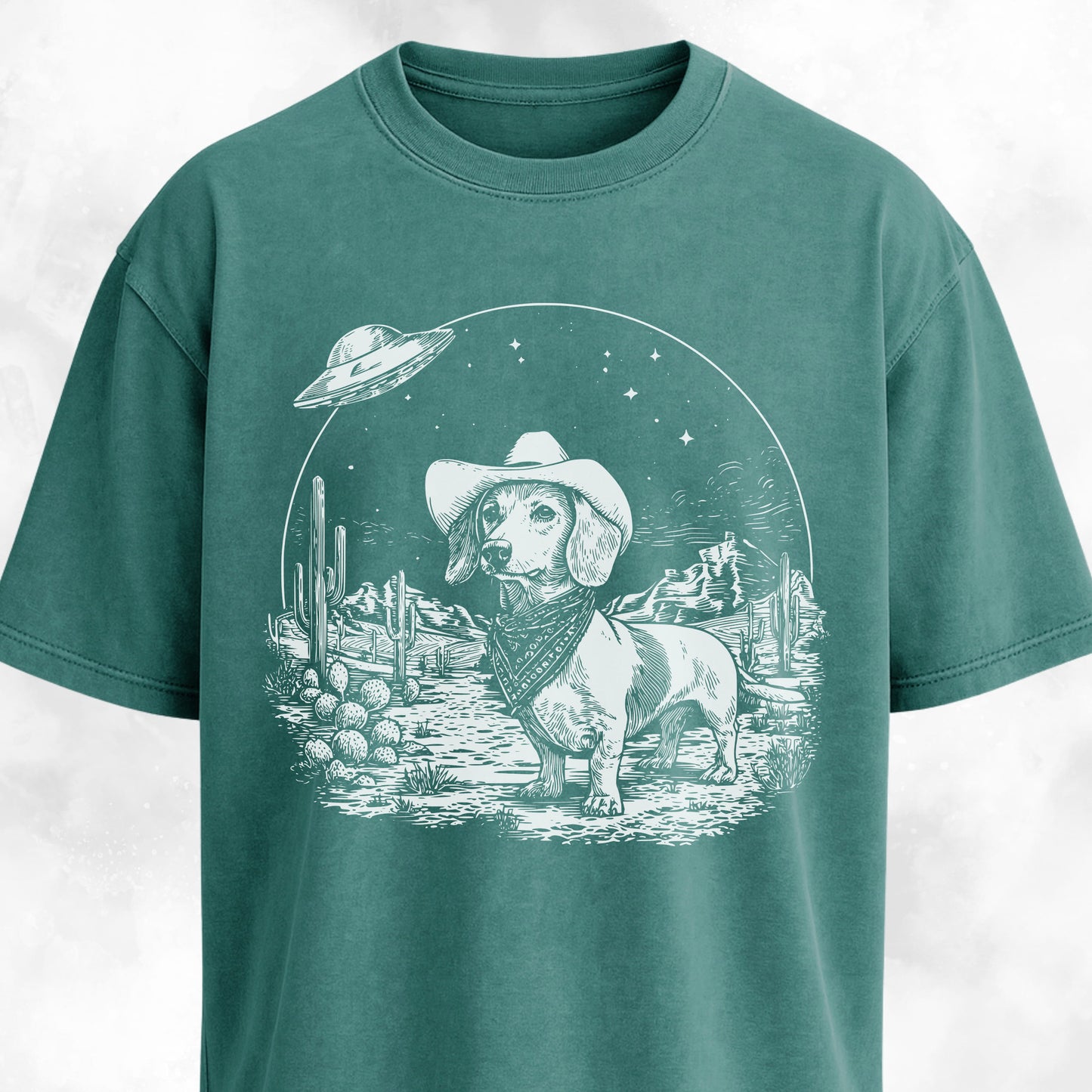 Cowboy Doxie In The Desert T-Shirt