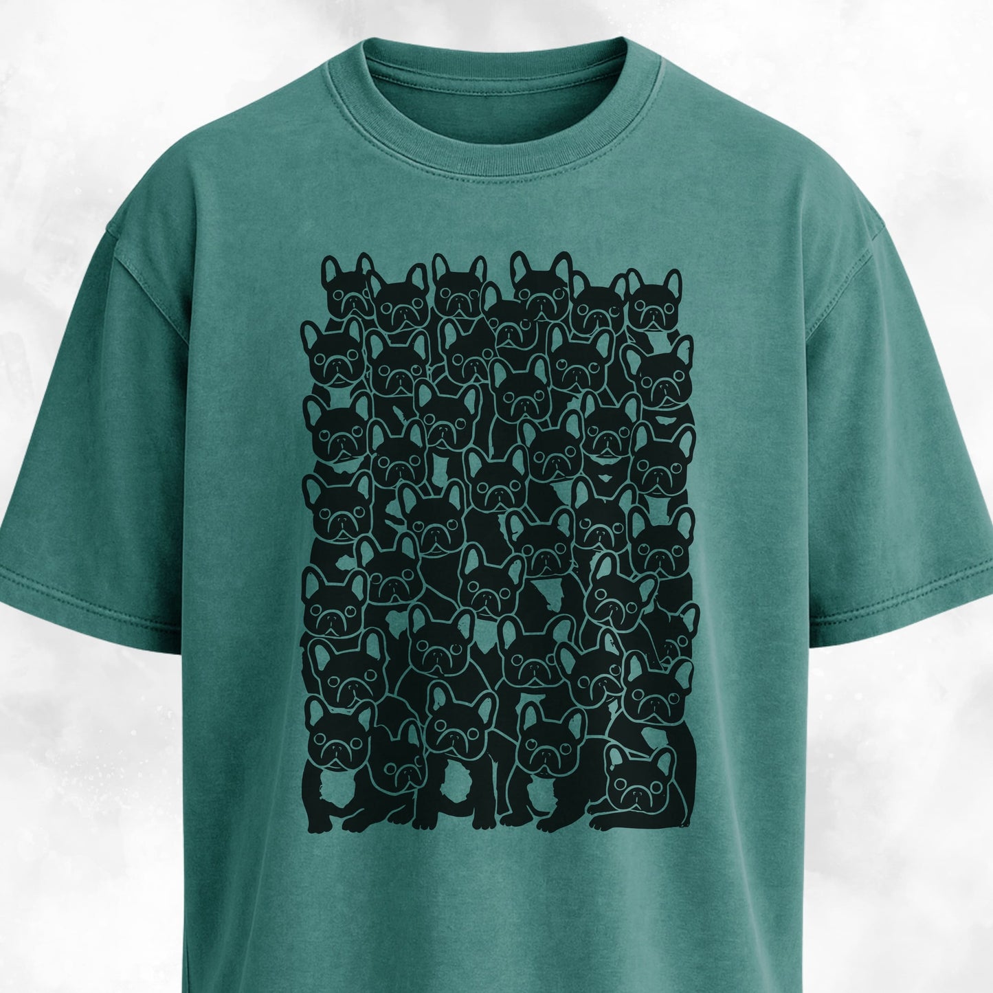 Cute Frenchies Crowd T-Shirt