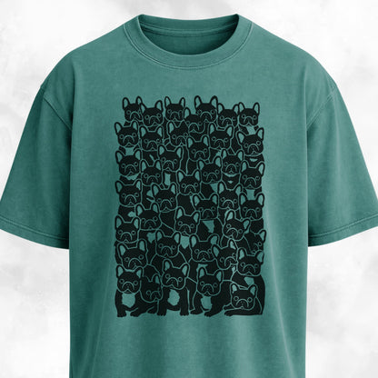 Cute Frenchies Crowd T-Shirt