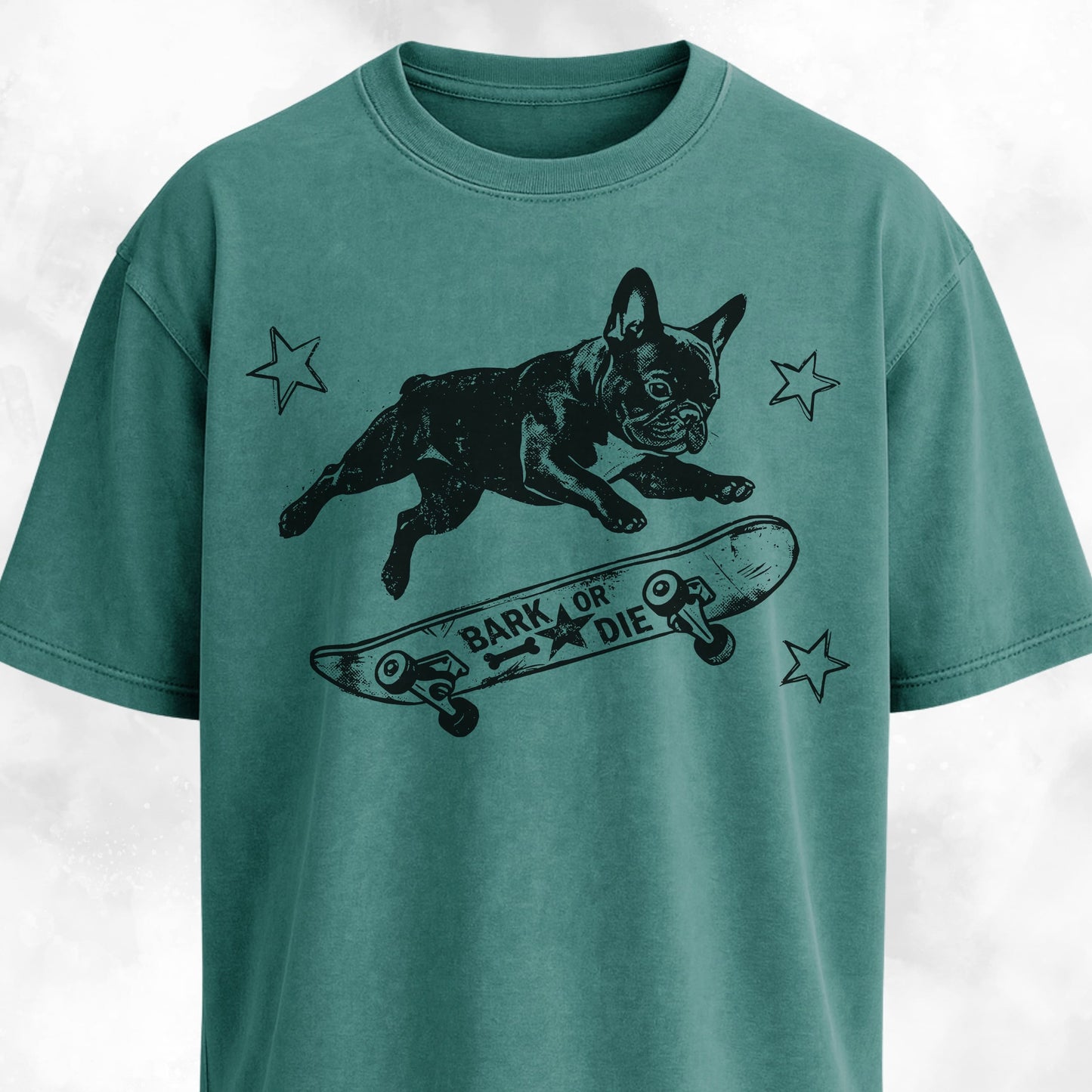 Frenchie On A Skateboard T-Shirt