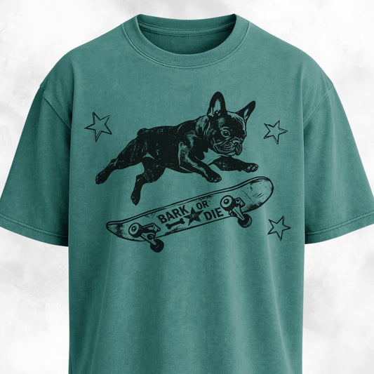 Frenchie On A Skateboard T-Shirt