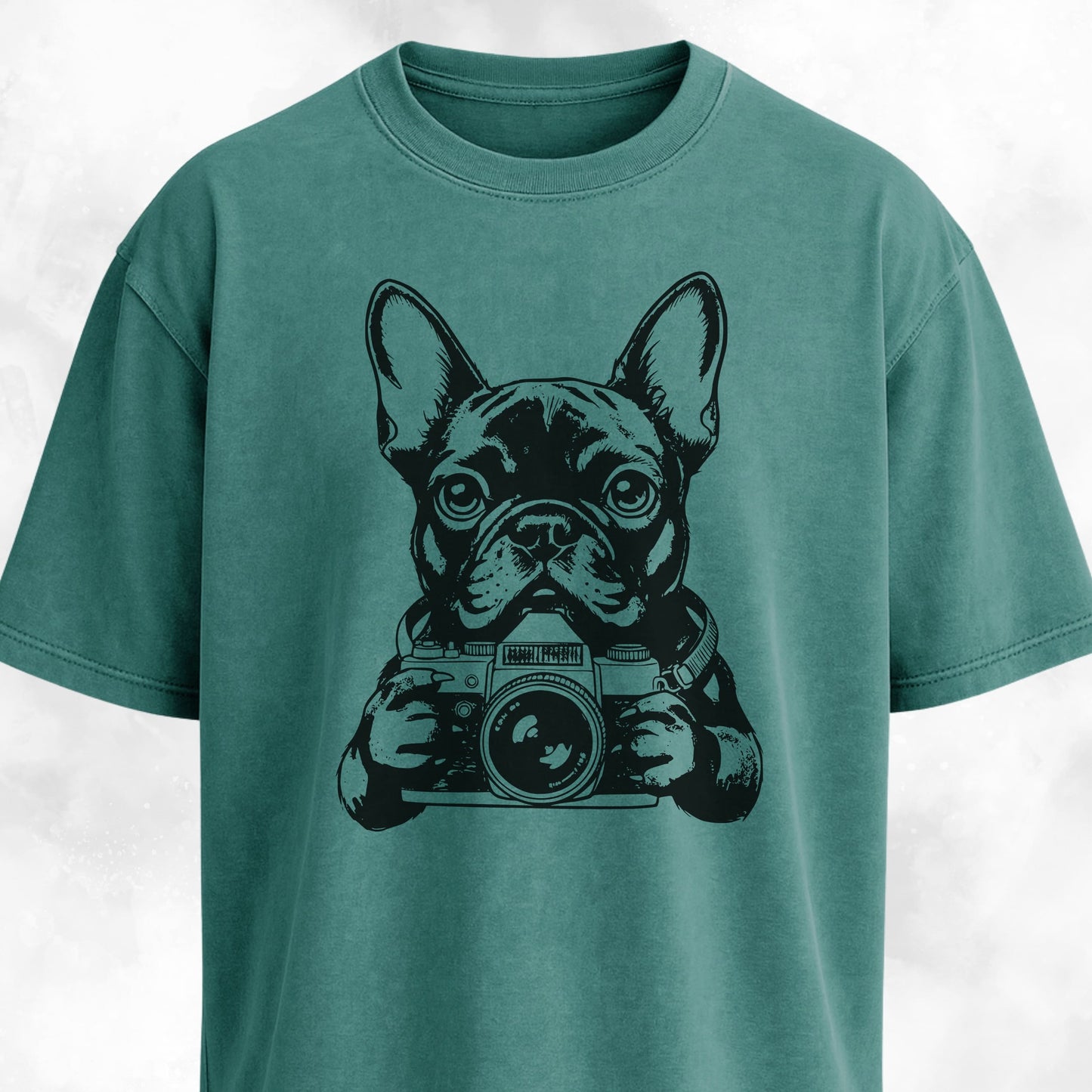Tourist Frenchie With A Camera T-Shirt