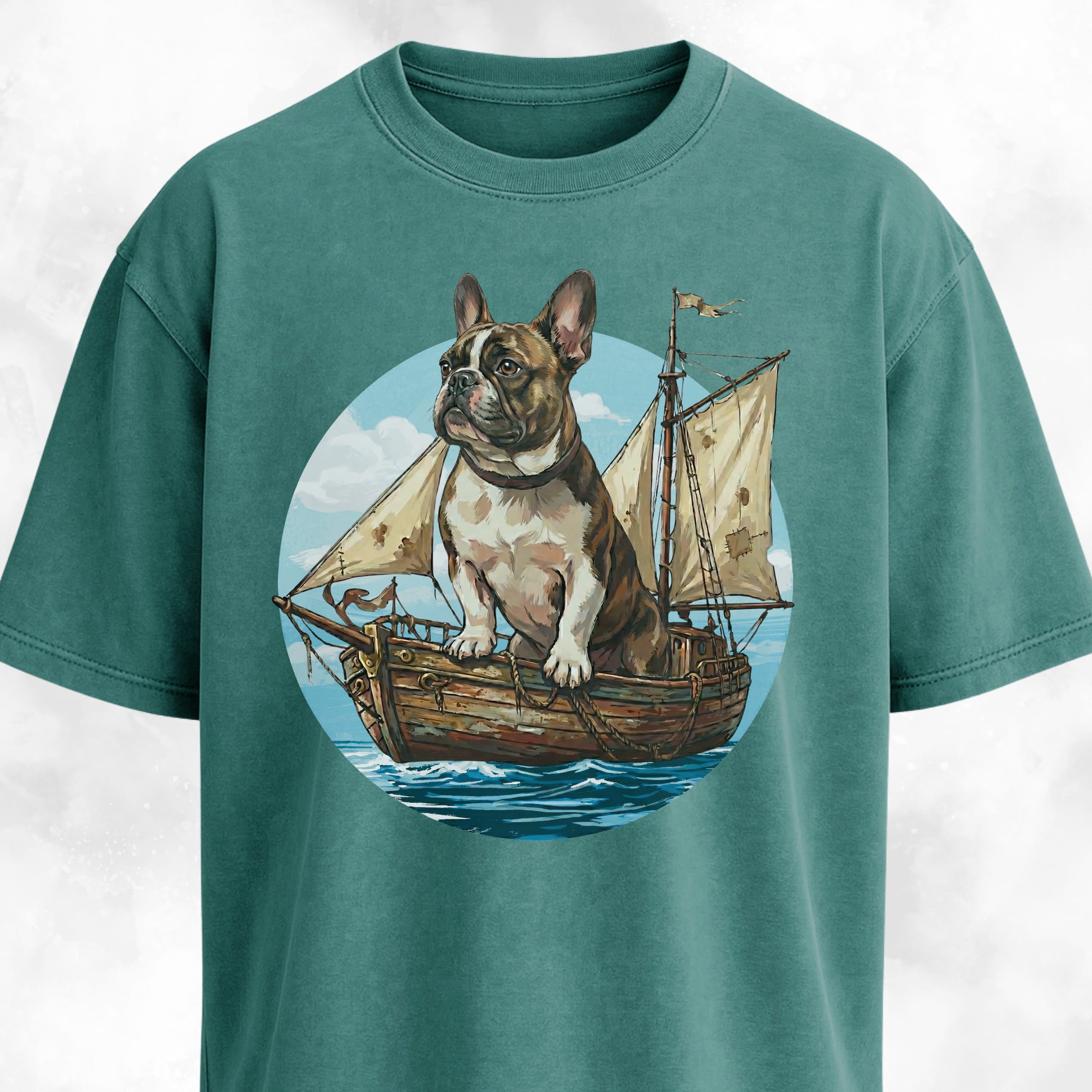 We Sail At Dawn Frenchie T-Shirt