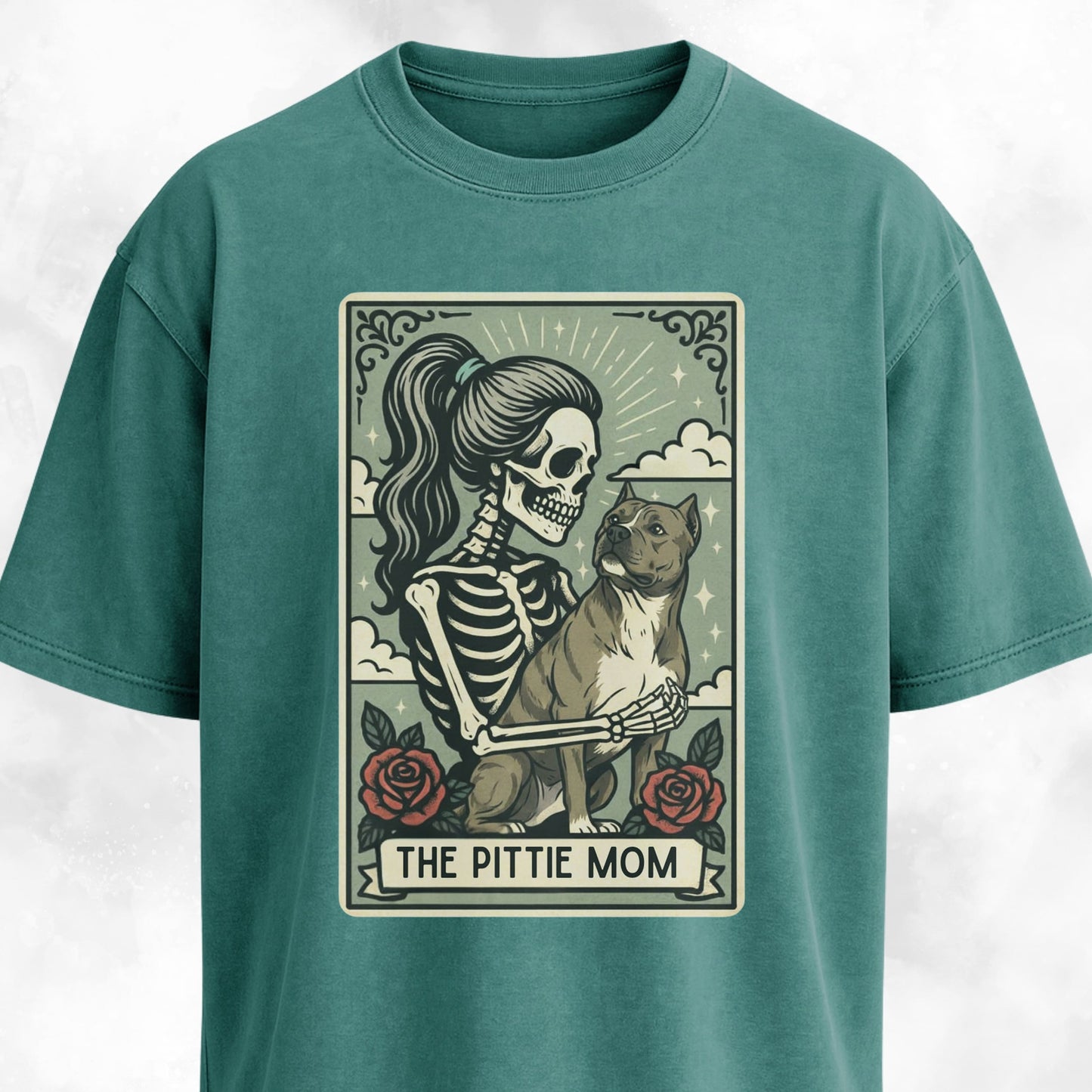 The Pittie Mom Tarot Card T-Shirt