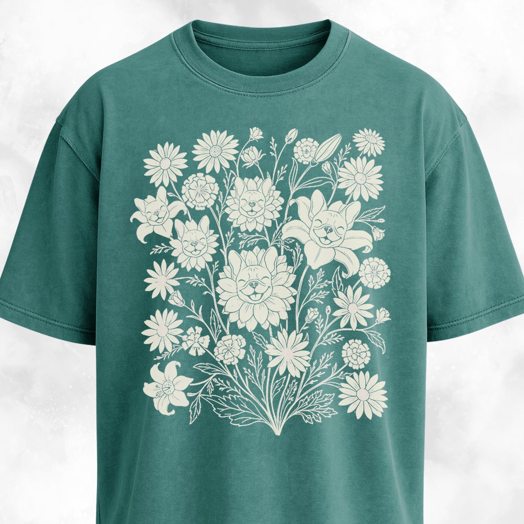 Frenchies Wildflower Composition T-Shirt