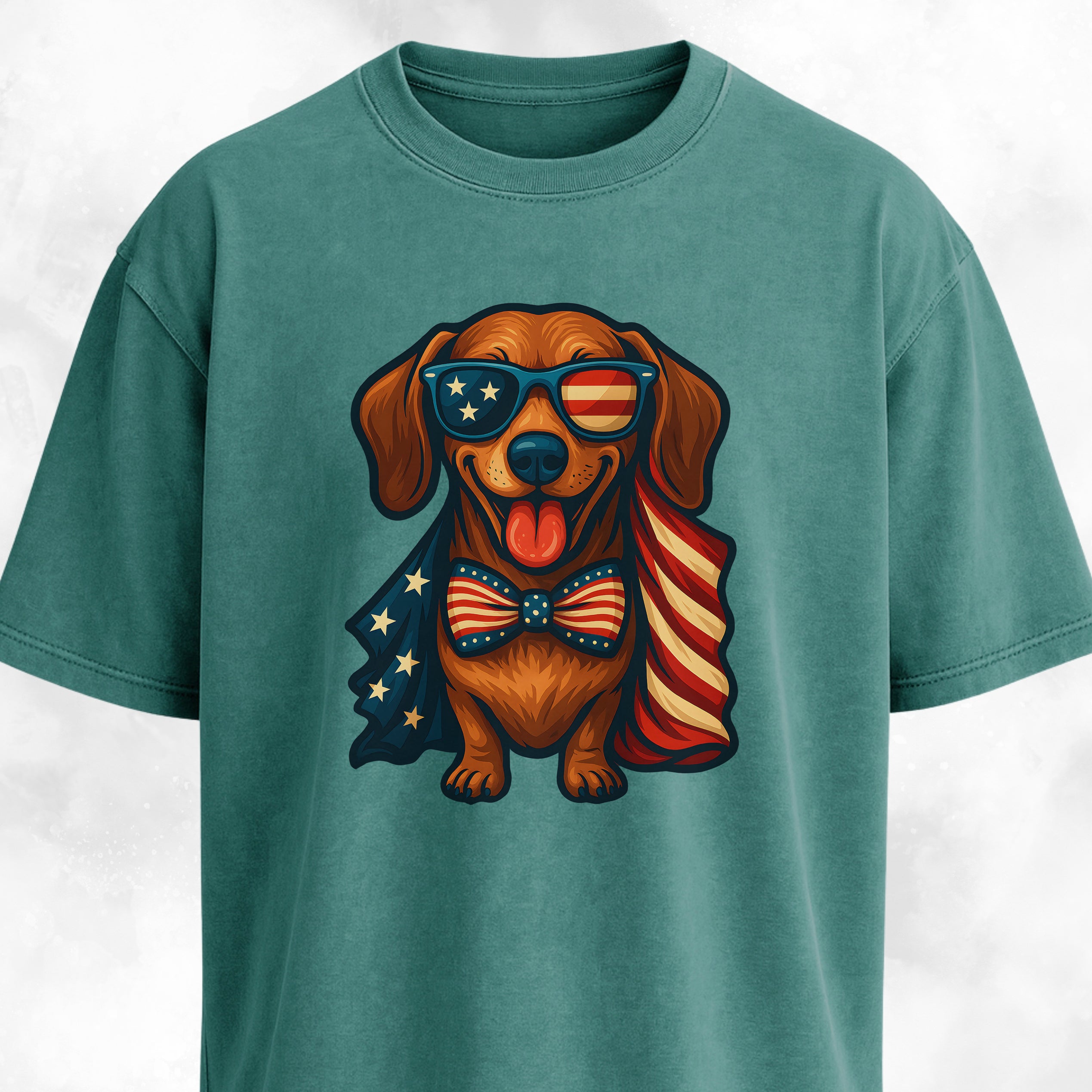 American Flag Doxie T-Shirt