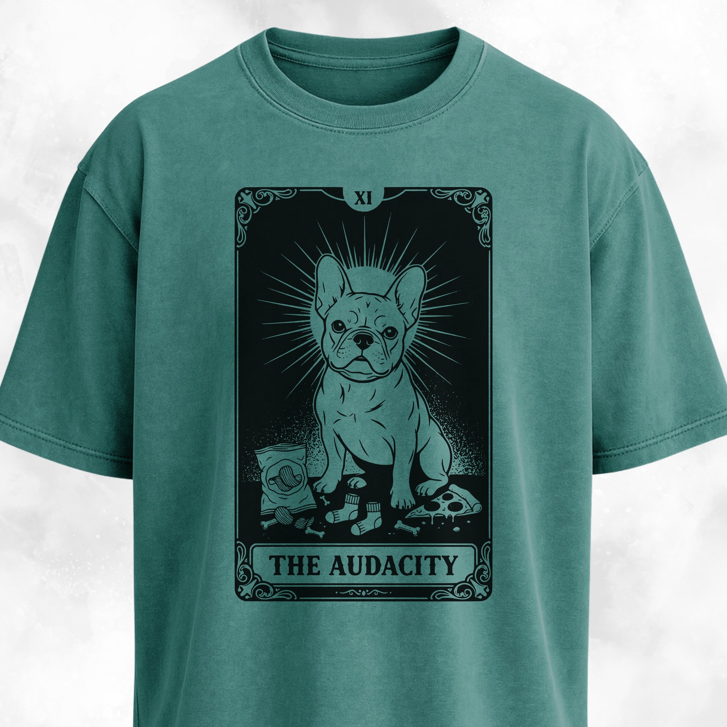 The Audacity Tarot Card Frenchie Edition T-Shirt