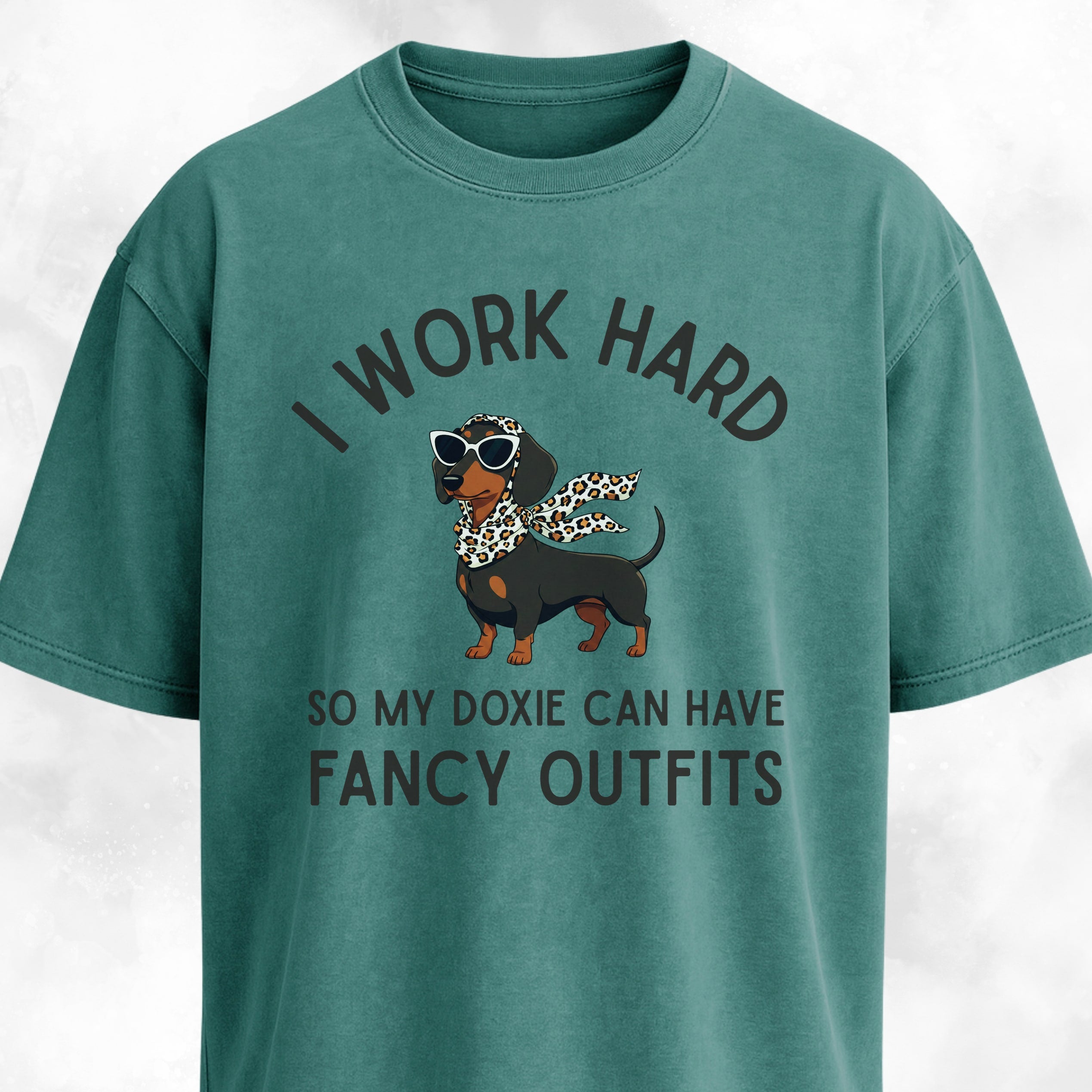 I Work Hard So My Doxie Can Have Fancy Outfits T-Shirt