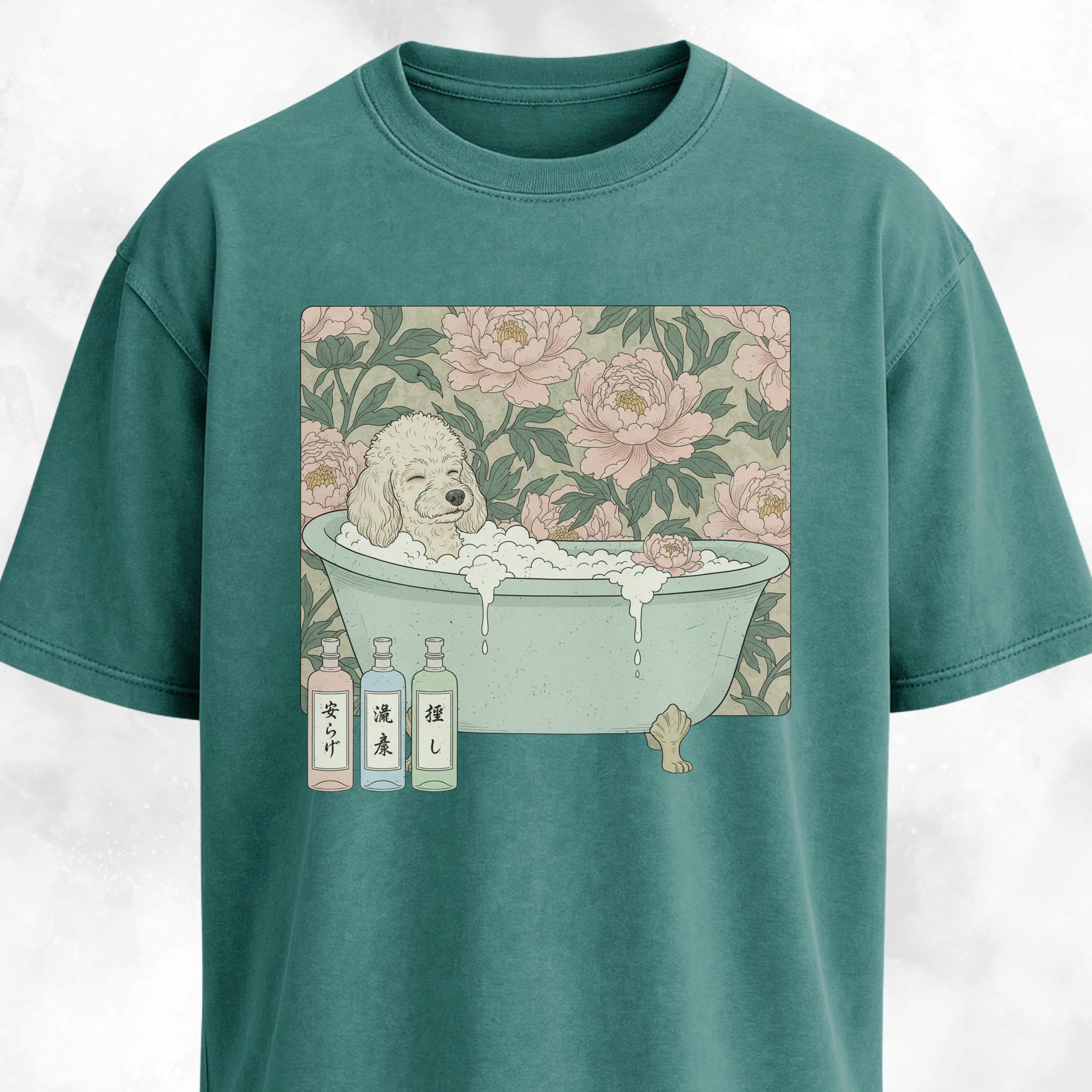 Poodle Taking A Bath T-Shirt