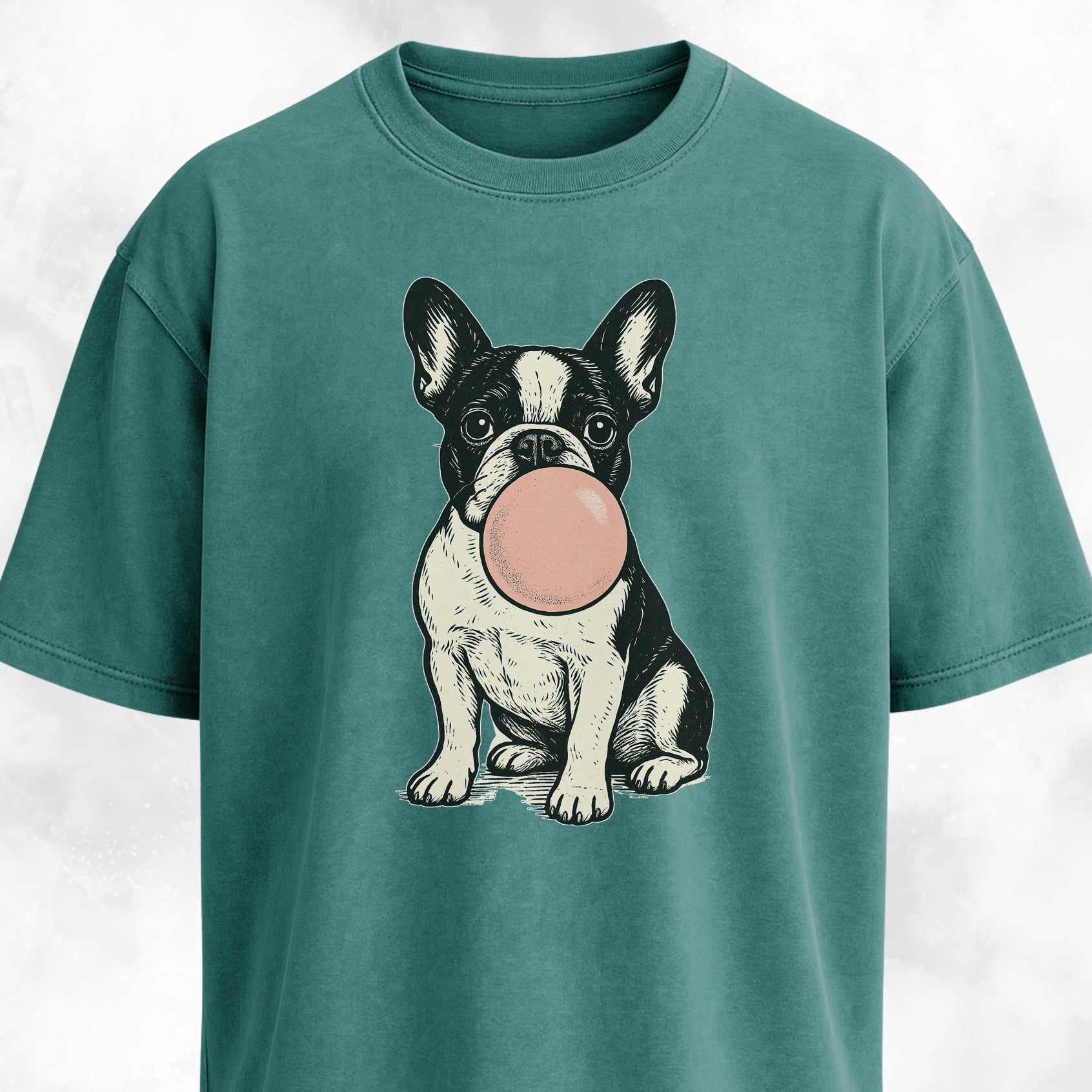 Frenchie Blowing Bubblegum T-Shirt