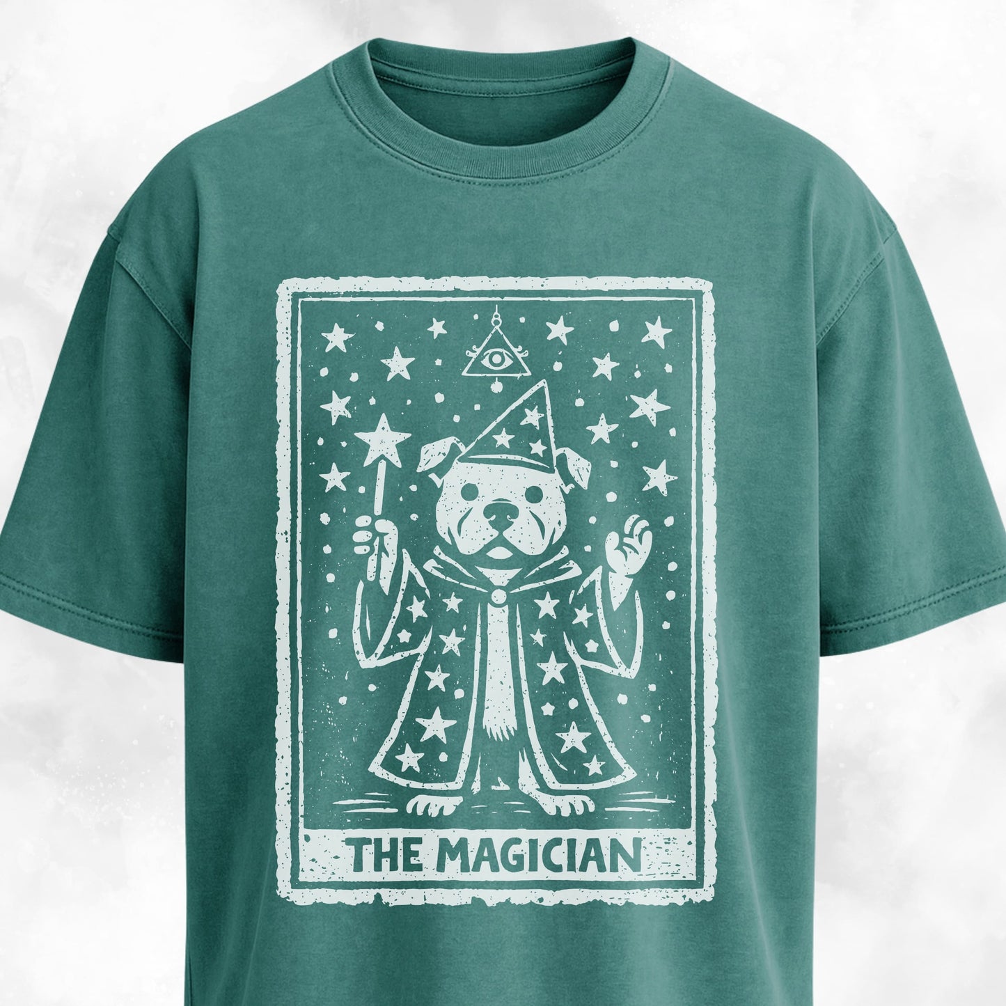 The Magician Pitbull Tarot Card T-Shirt