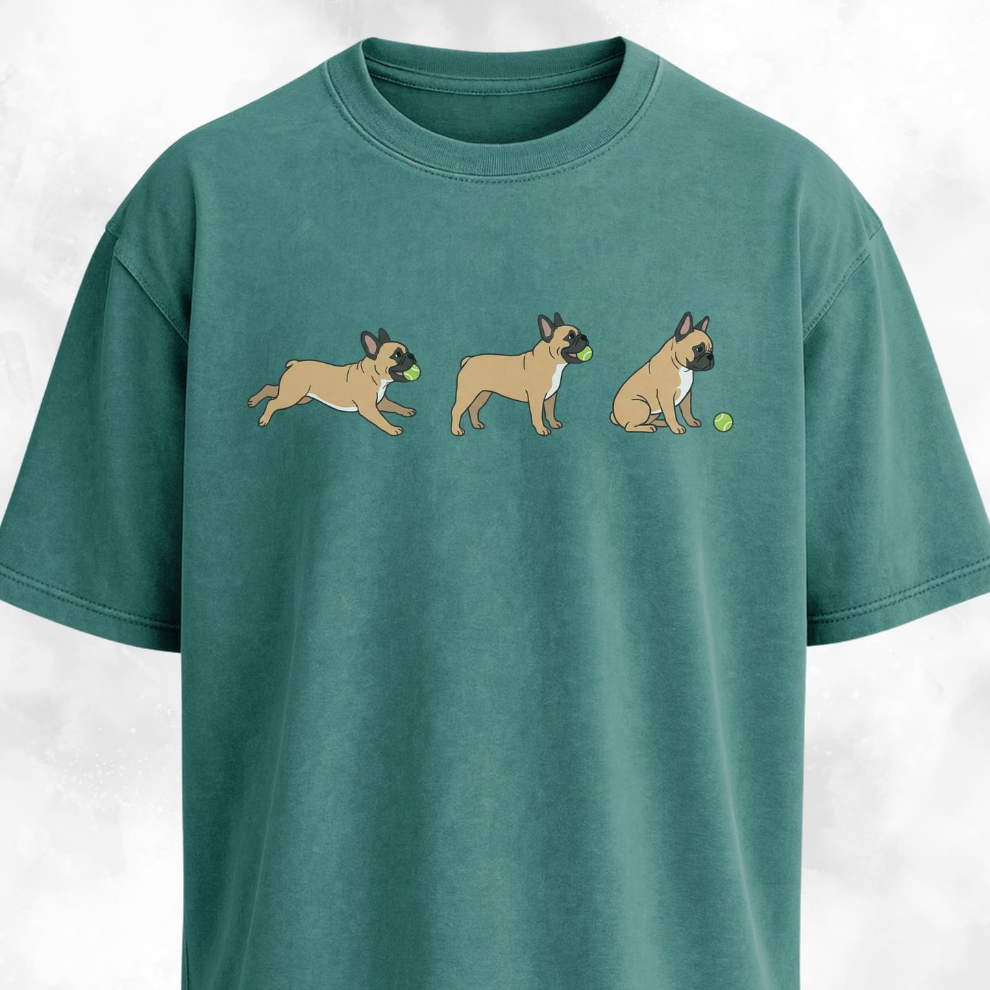 Frenchie With A Tennis Ball T-Shirt
