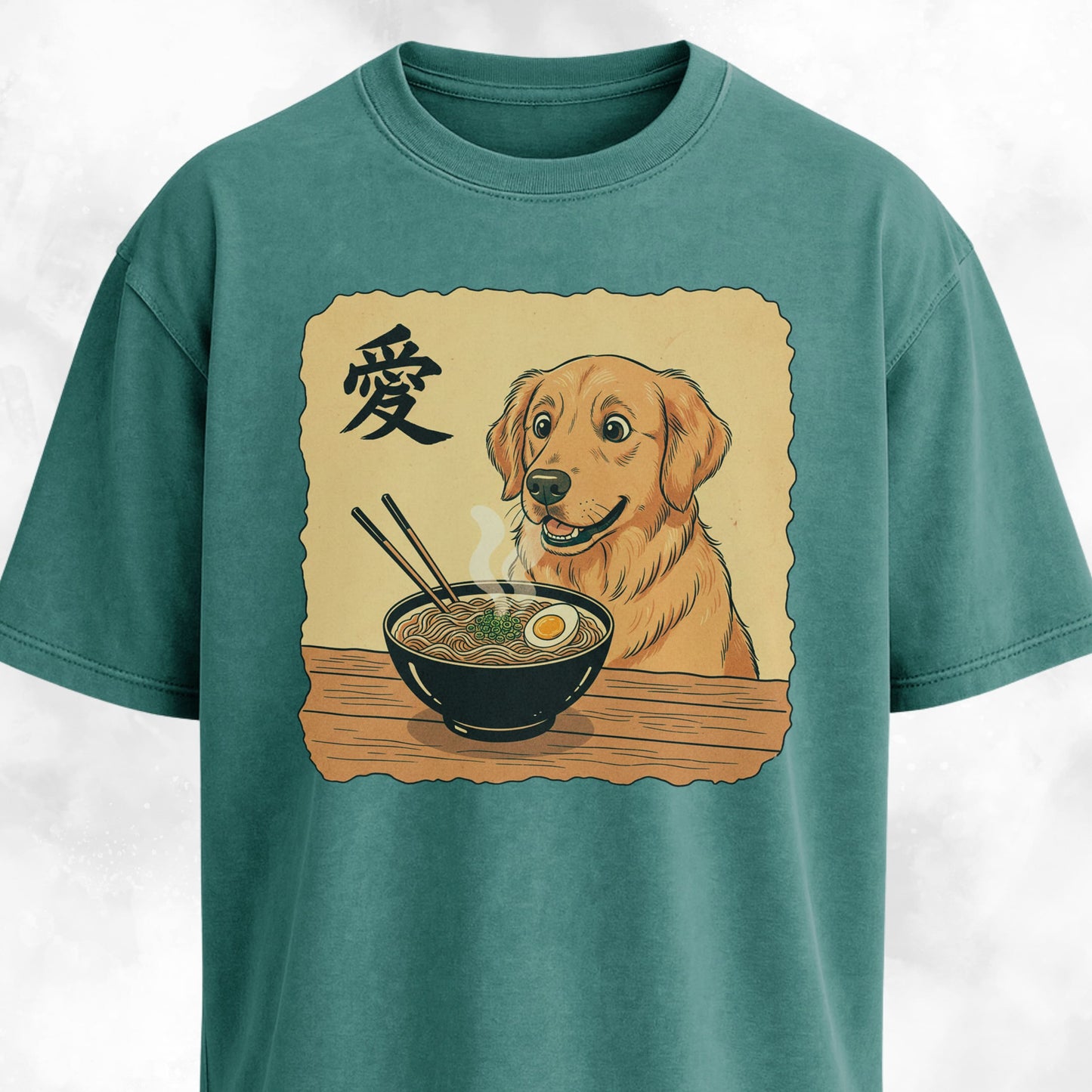 Japanese Goldie Eating Ramen T-Shirt