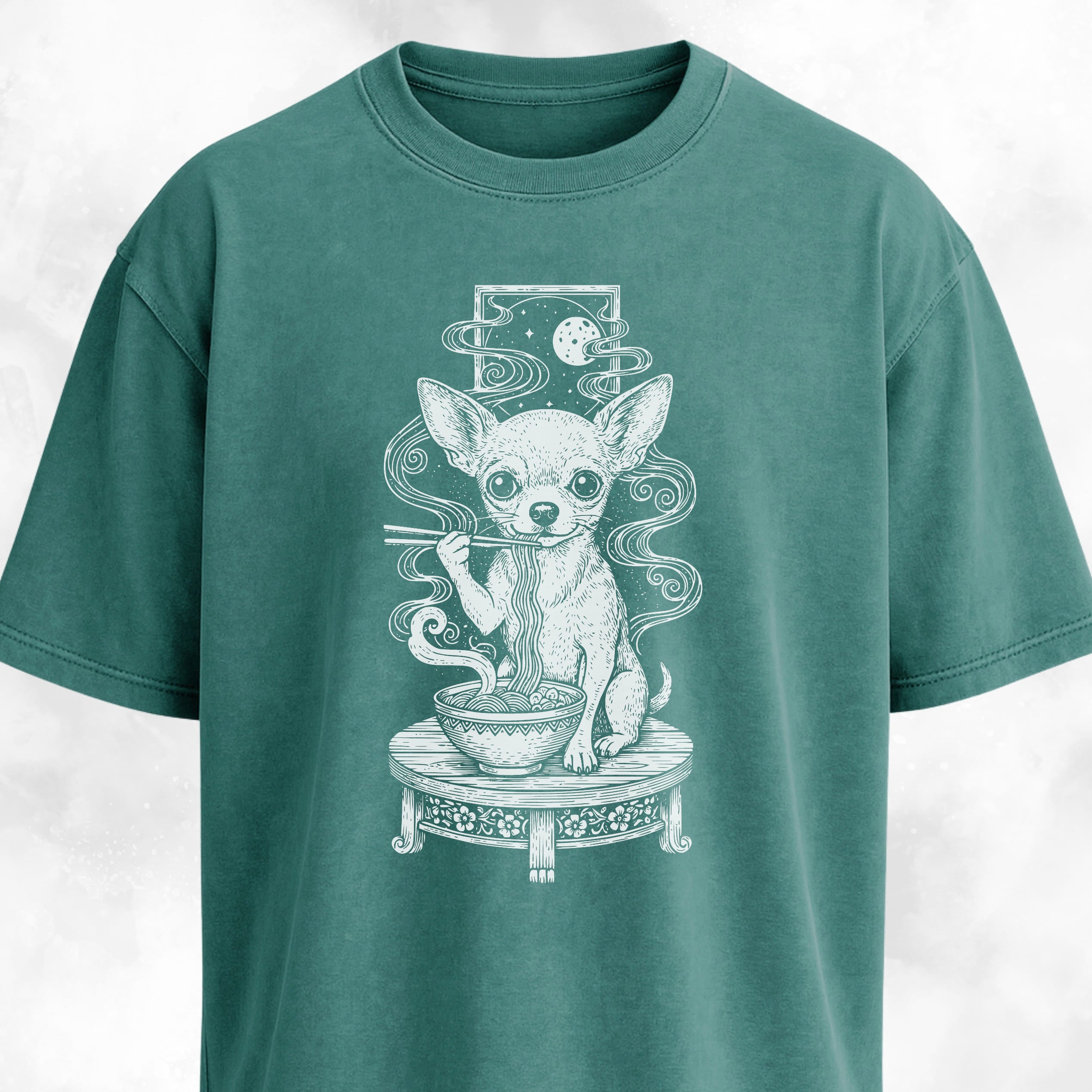 Chihuahua Eating Ramen T-Shirt