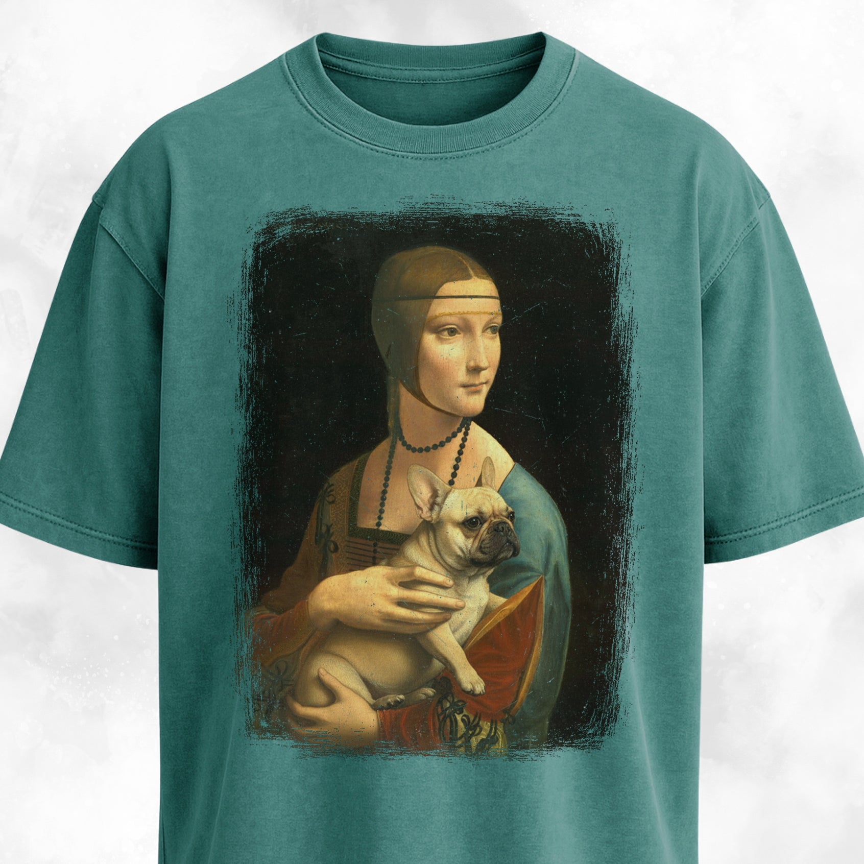Lady With An Ermine Frenchie Edition T-Shirt