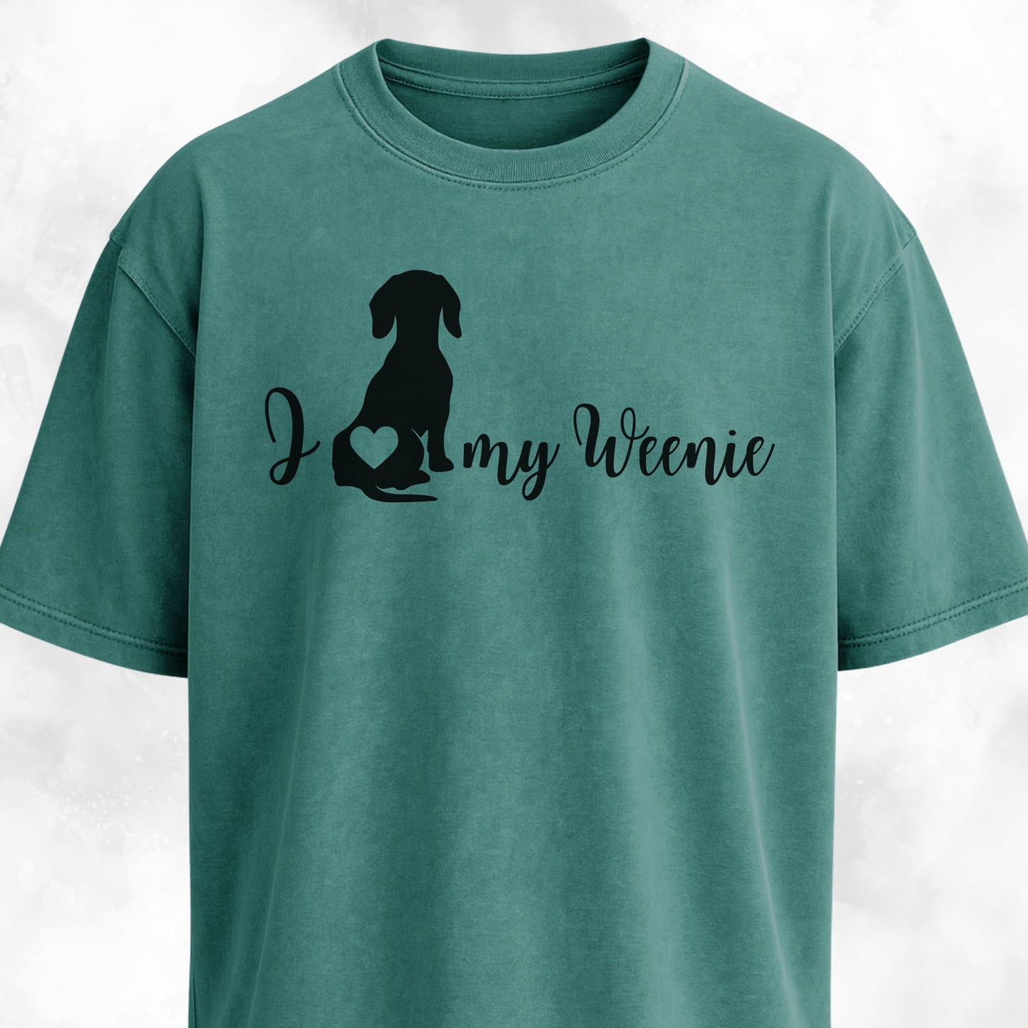 I Love My Weenie Butt Heart T-Shirt