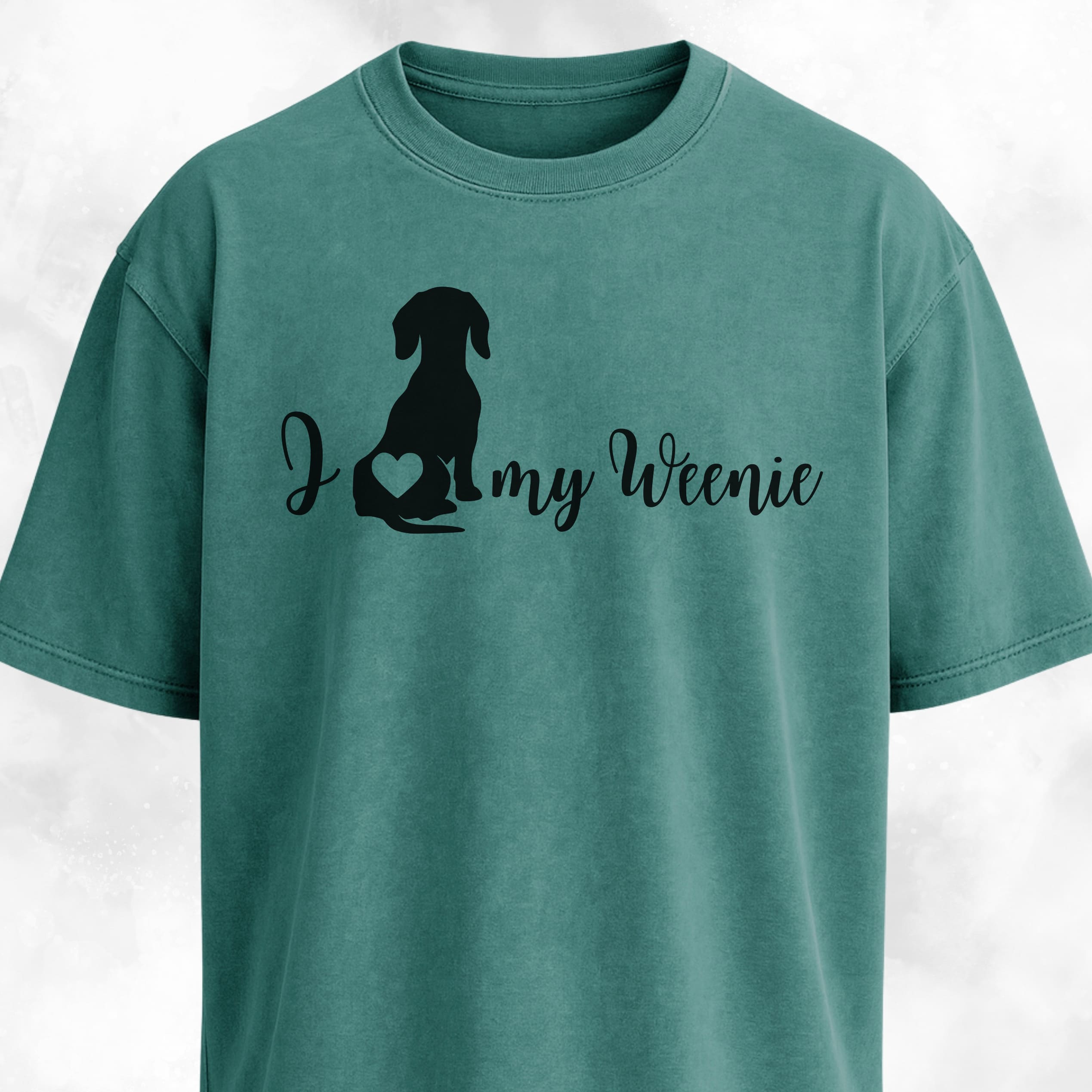 I Love My Weenie Butt Heart T-Shirt