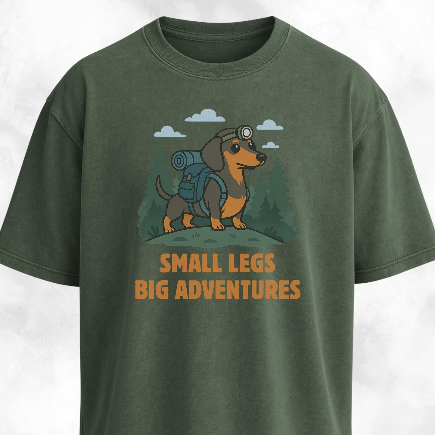 Small Legs Big Adventures Trekking Doxie T-Shirt