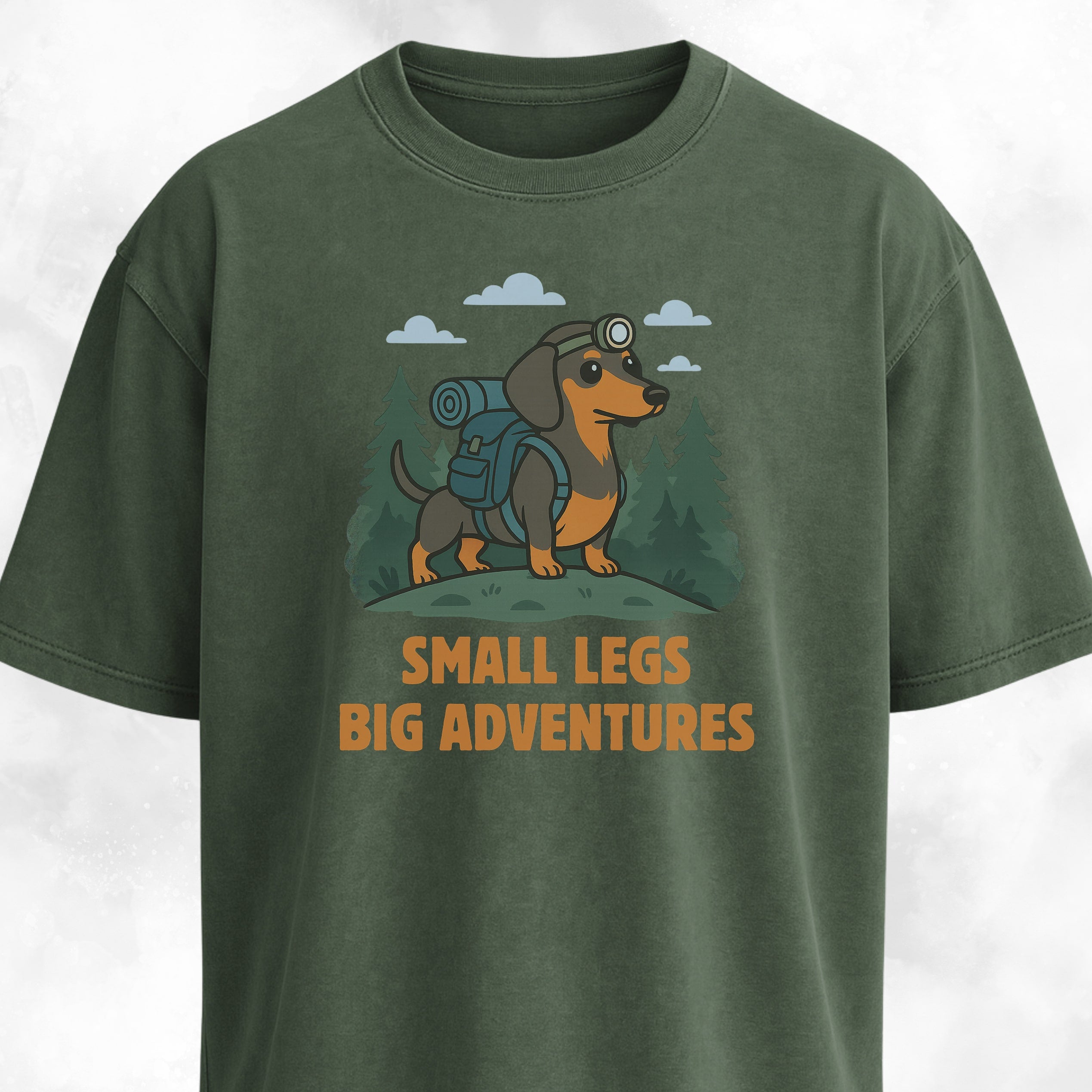 Small Legs Big Adventures Trekking Doxie T-Shirt