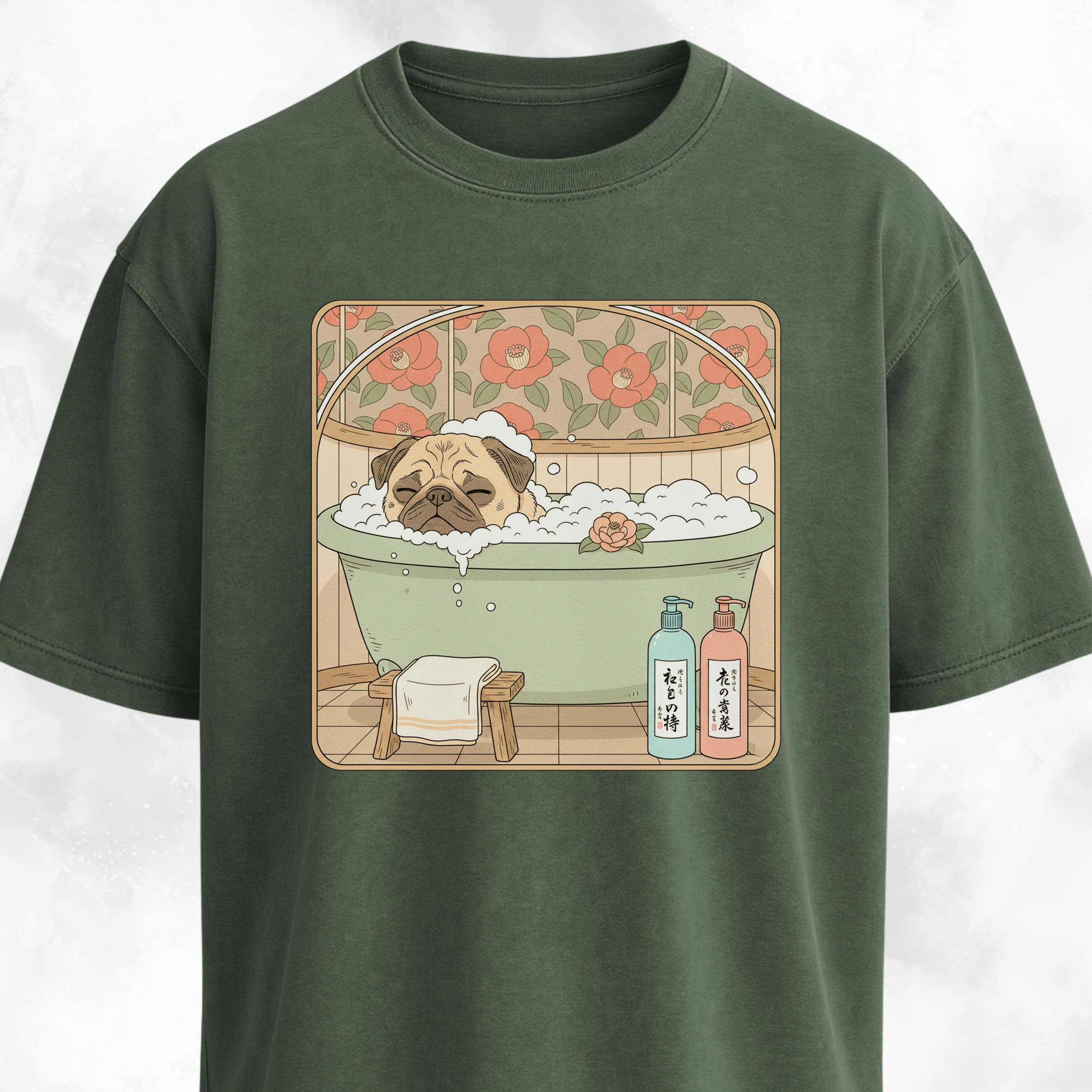 Pug Taking A Bath T-Shirt