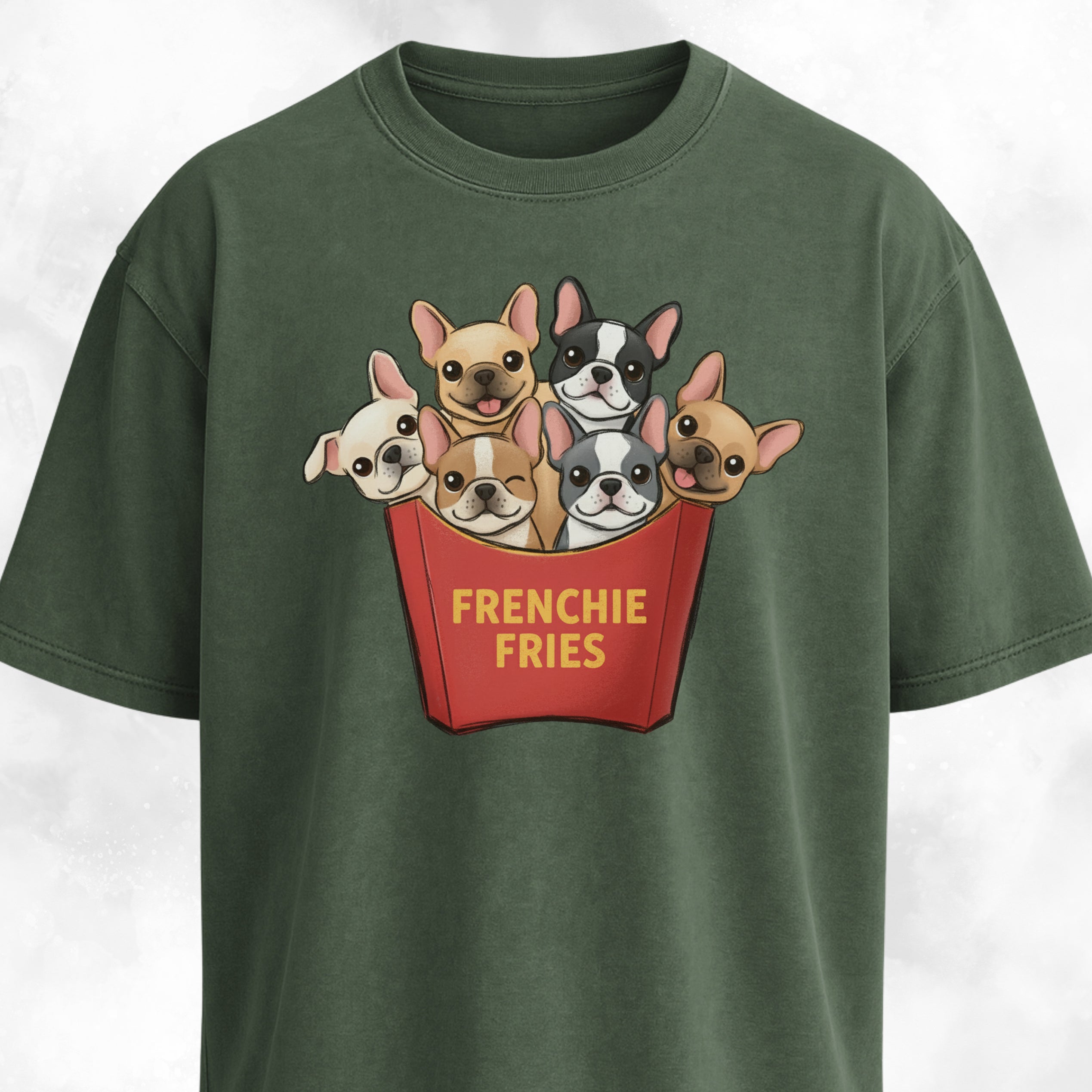 Frenchie Fries Fun T-Shirt