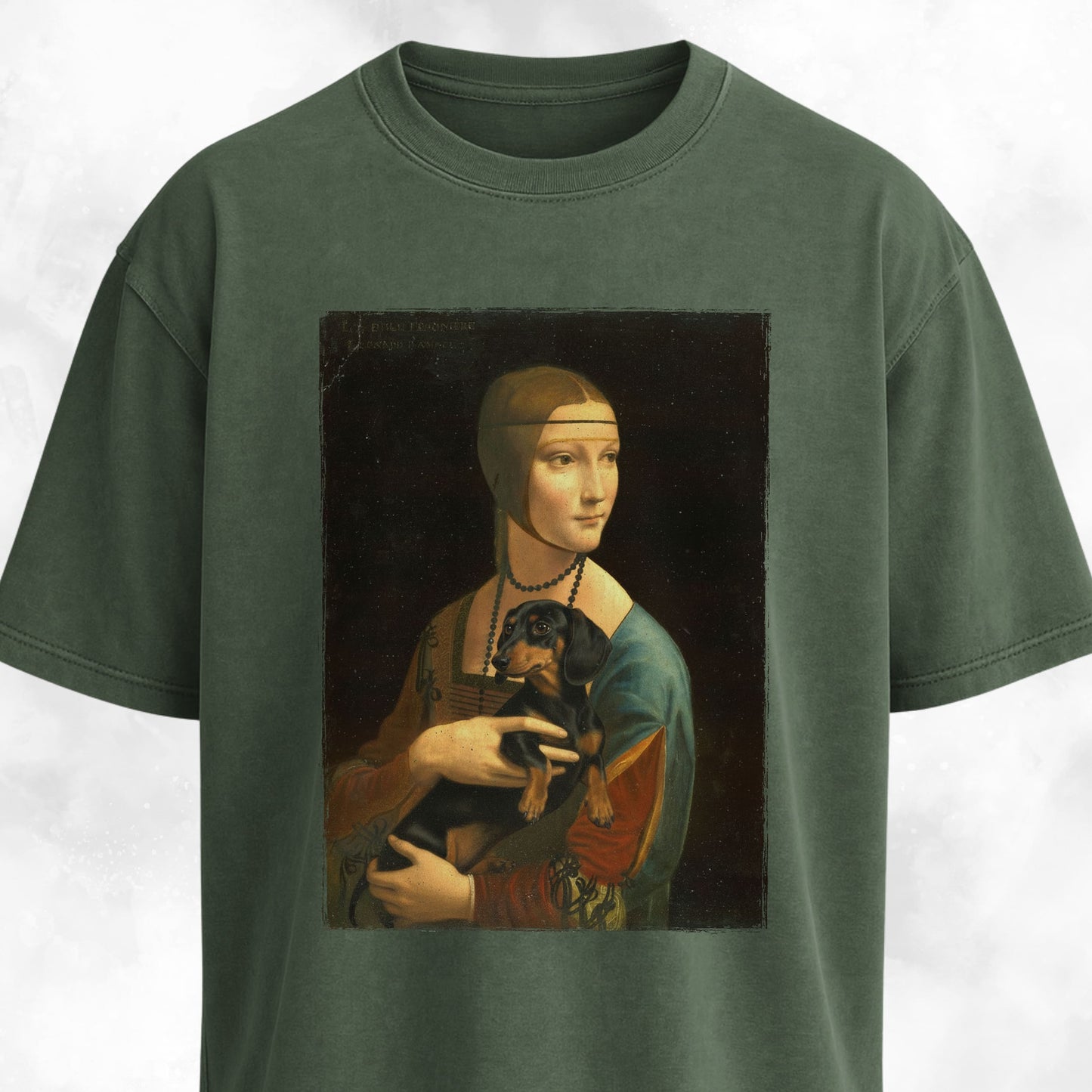 Lady With An Ermine Doxie Edition T-Shirt