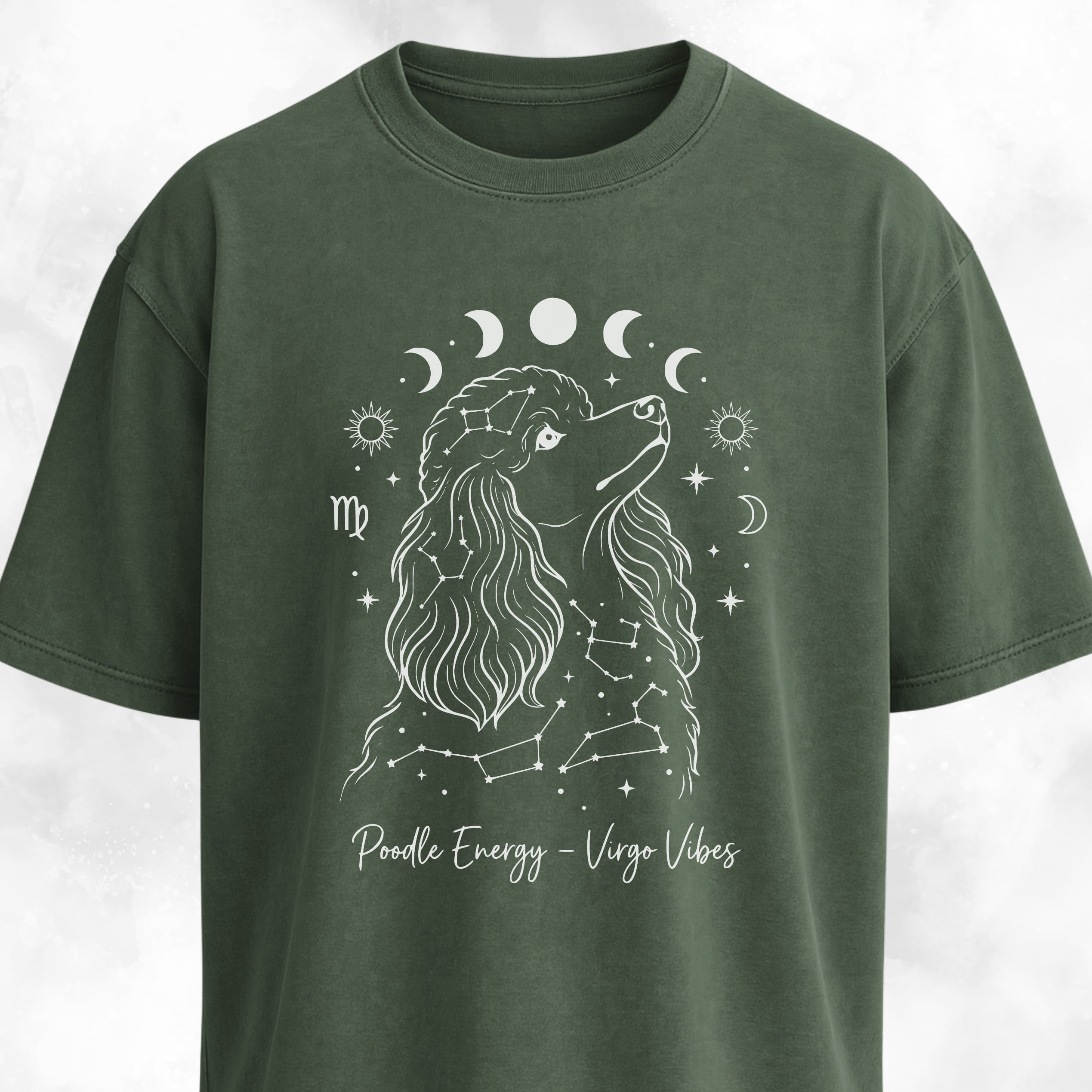 Poodle Energy Astrology T-Shirt