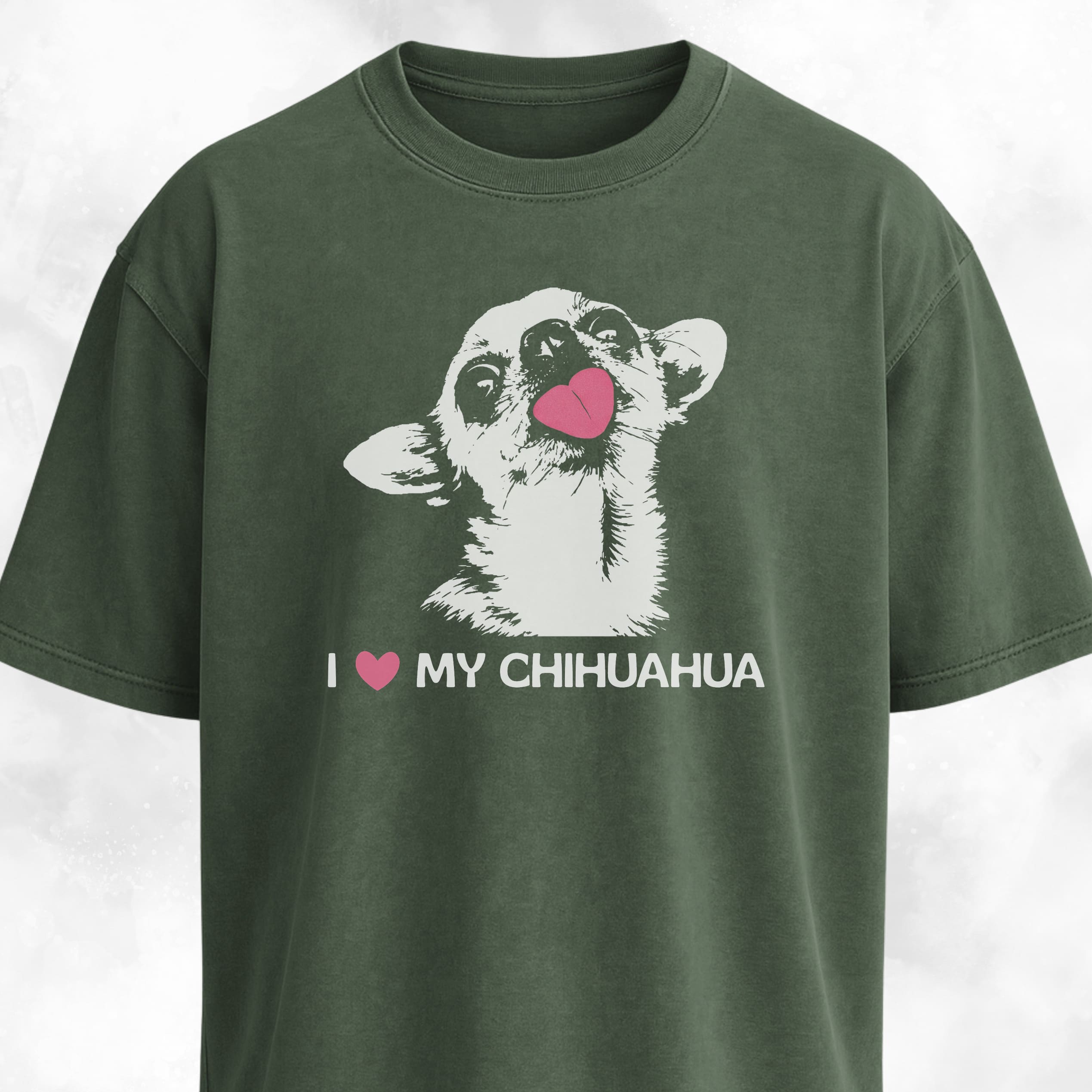 I Love My Chihuahua Tongue Out T-Shirt