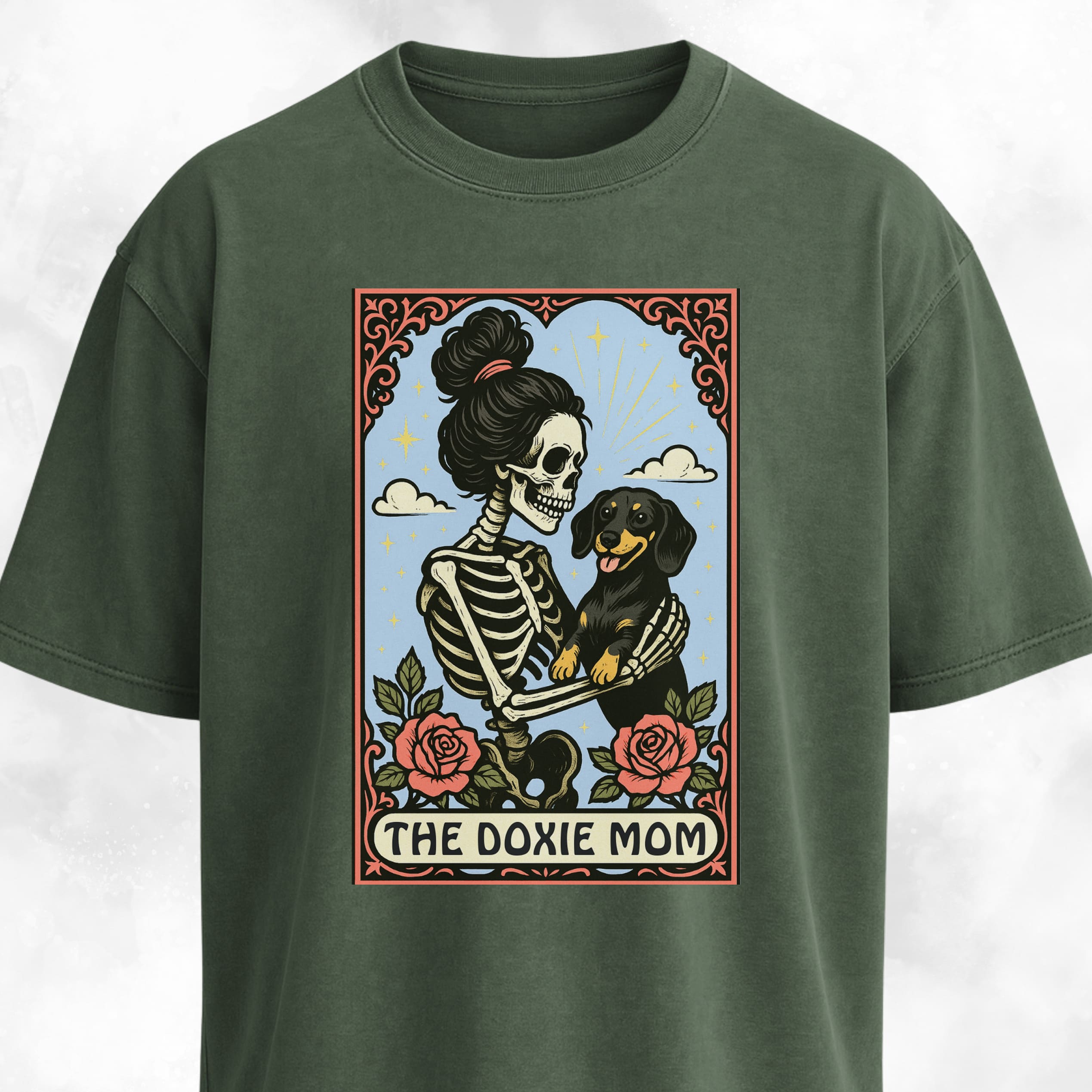 The Doxie Mom Tarot Card T-Shirt
