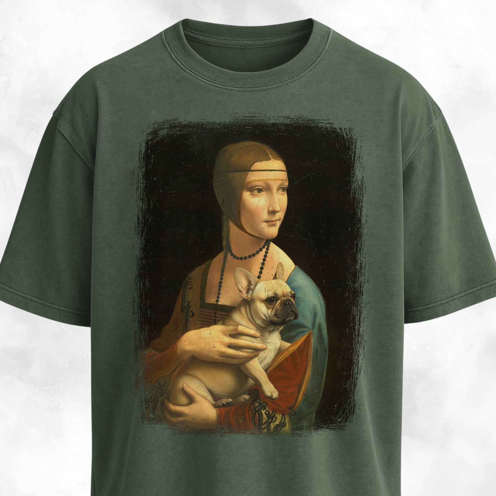 Lady With An Ermine Frenchie Edition T-Shirt